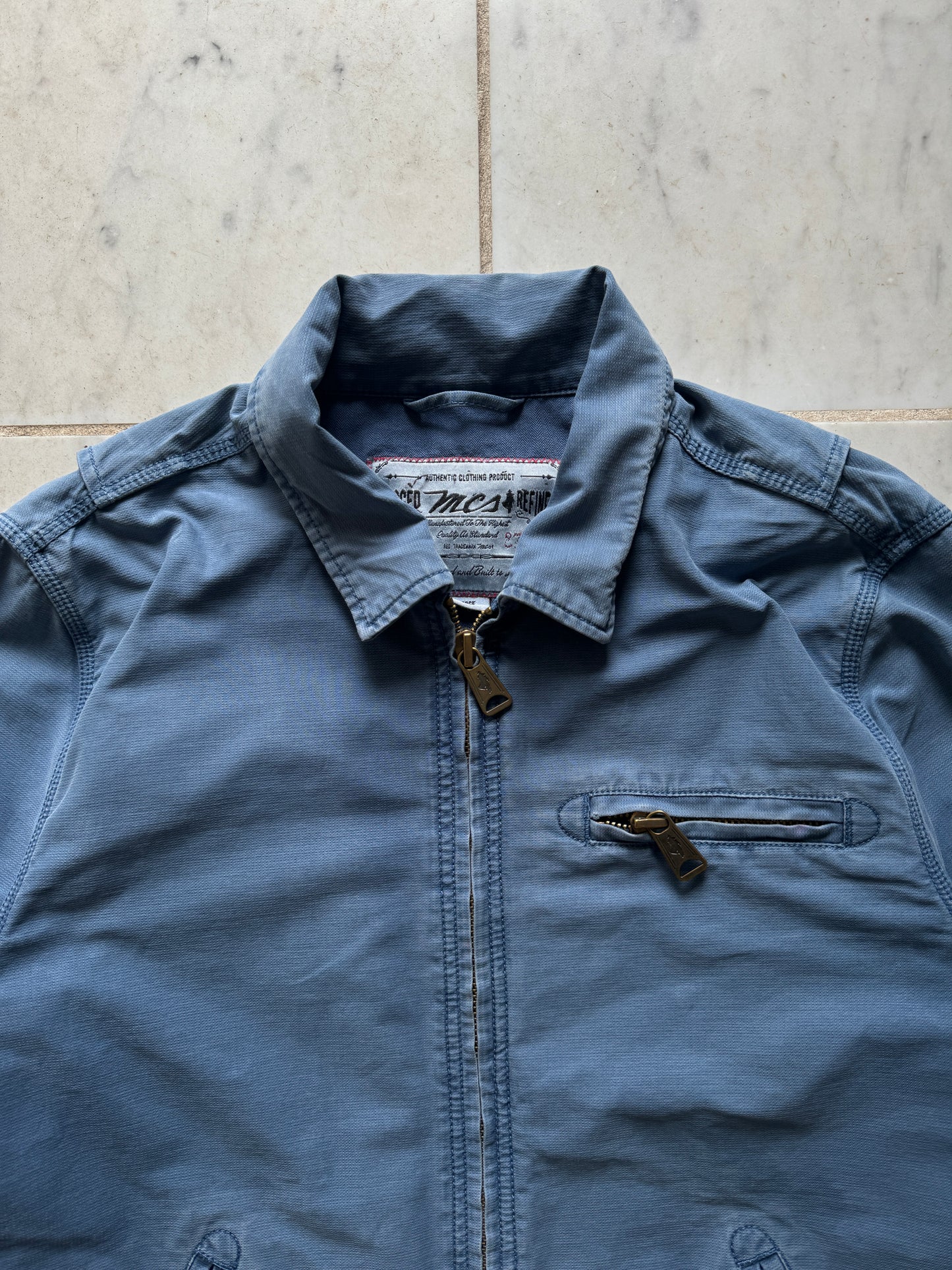 MARLBORO CLASSICS BLUE TRUCKER JACKET - MEDIUM