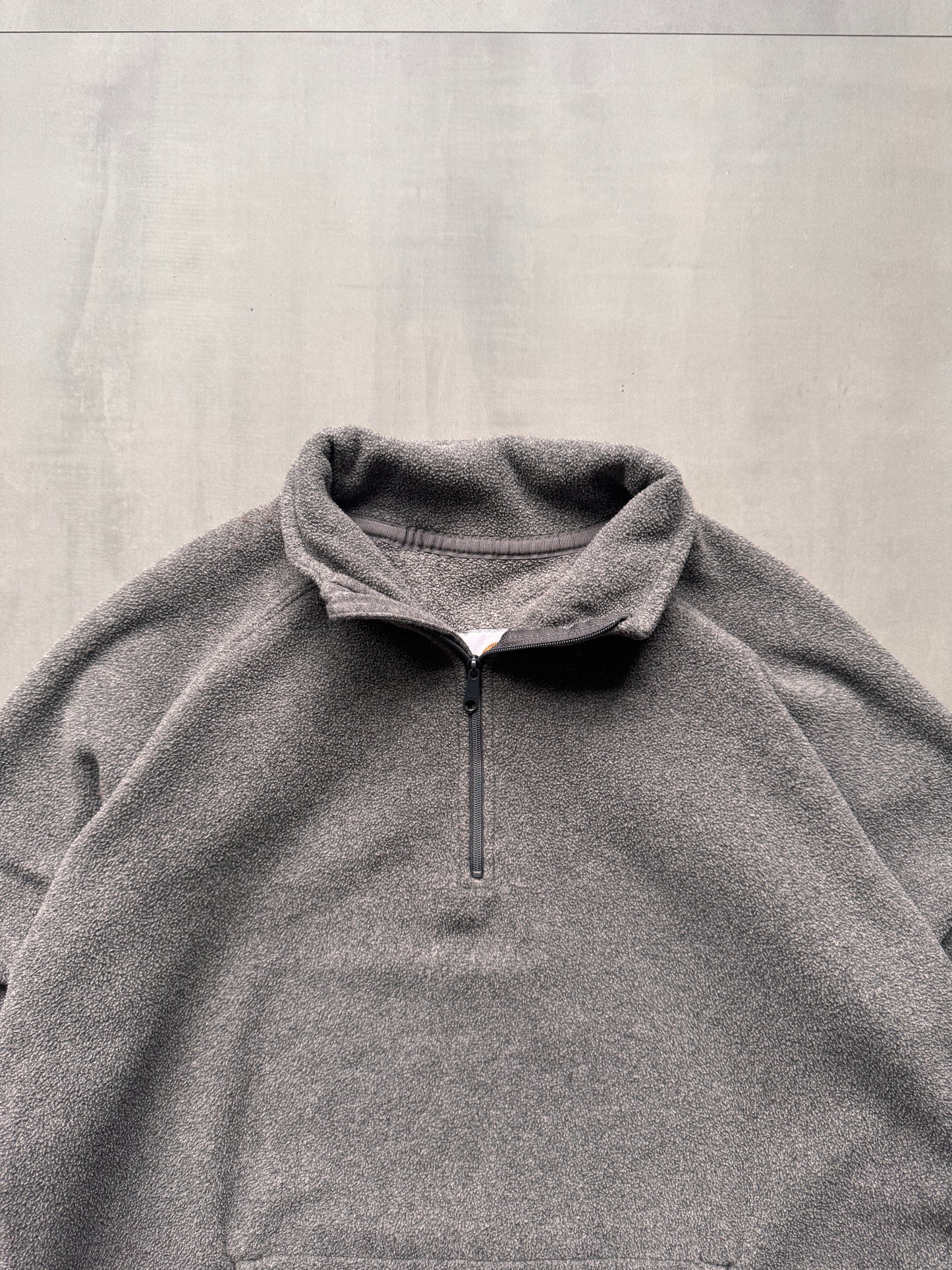 CARHARTT GREY 1/4 ZIP FLEECE - SMALL