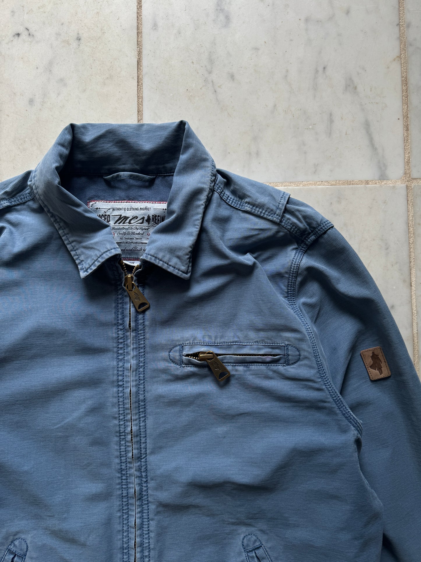 MARLBORO CLASSICS BLUE TRUCKER JACKET - MEDIUM