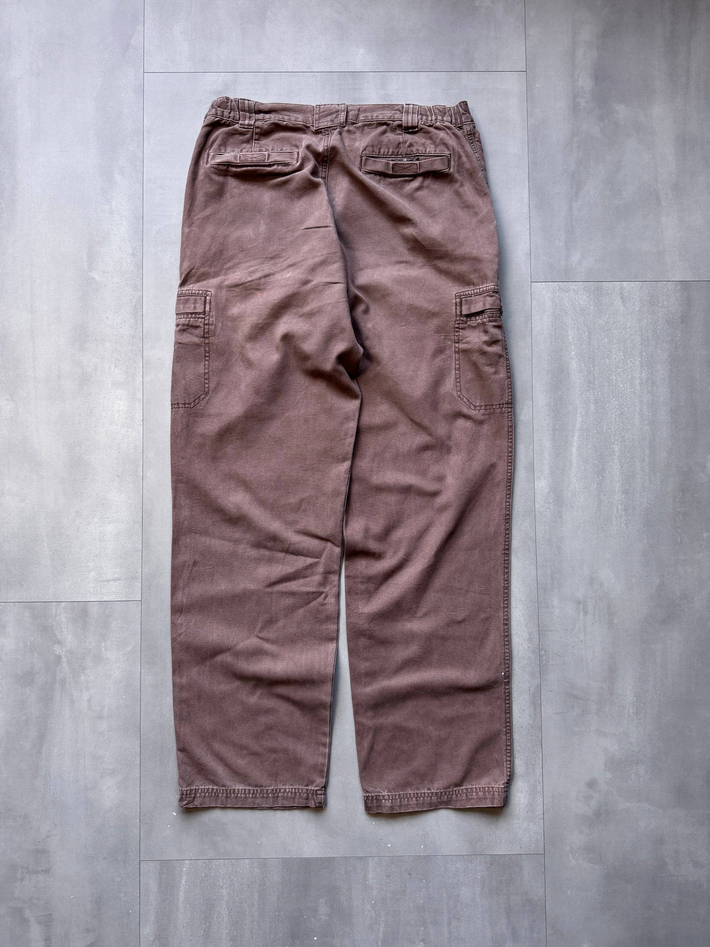 VINTAGE L.L. BEAN BROWN CARGO PANTS - 34