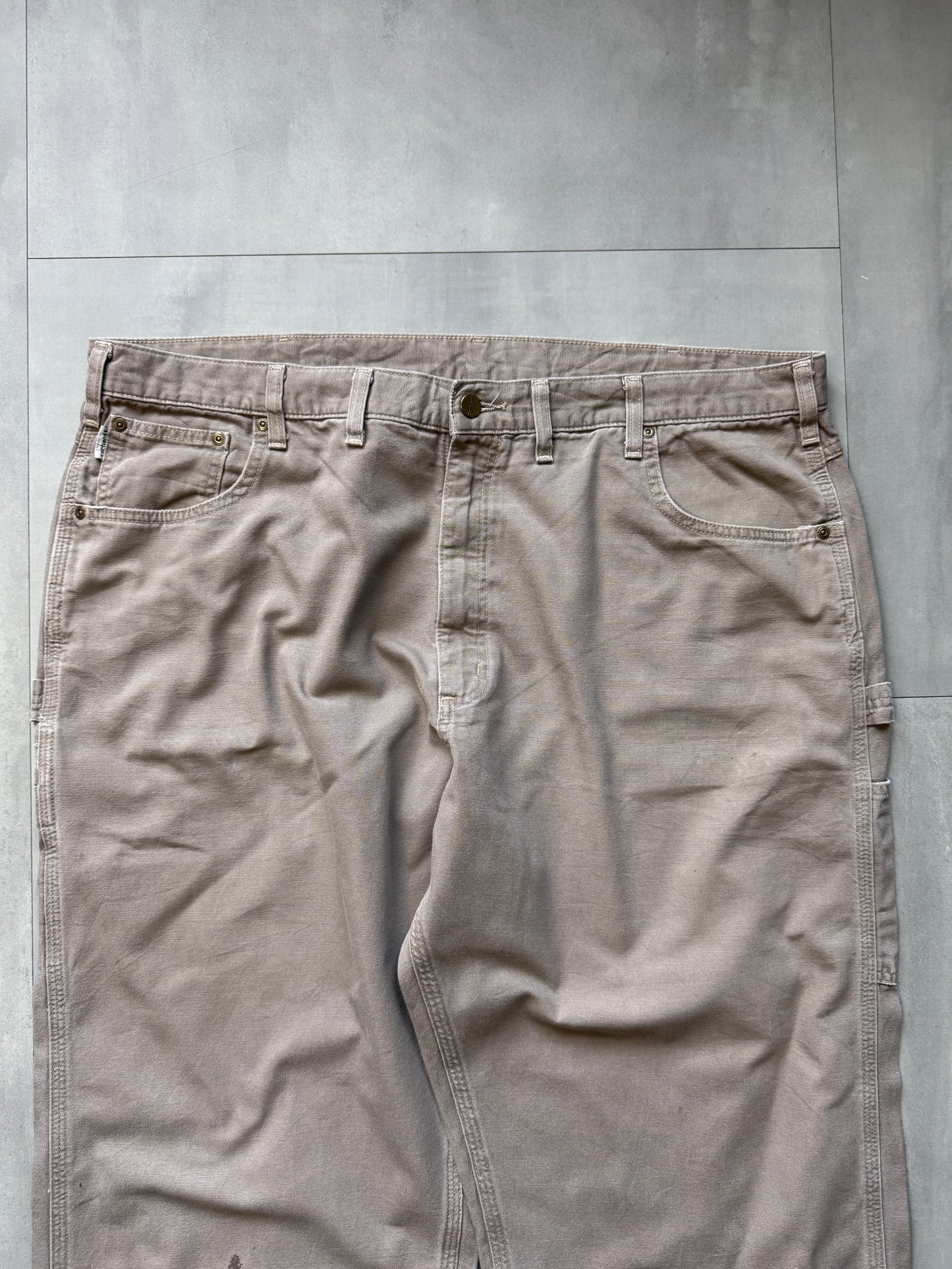 VINTAGE CARHARTT LIGHT BROWN CARPENTER PANTS - 34