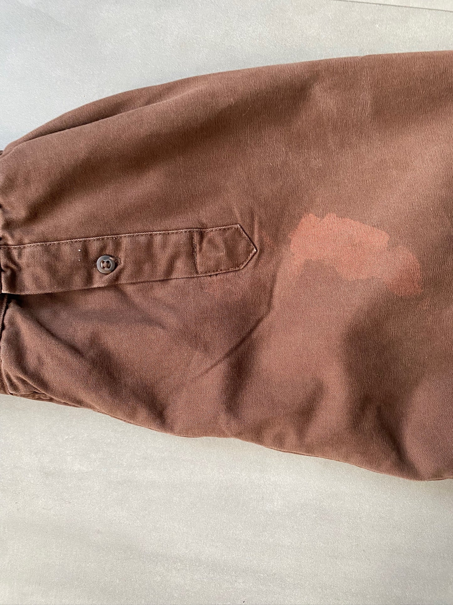 VINTAGE BROWN LINED WORKWEAR JACKET - XXL