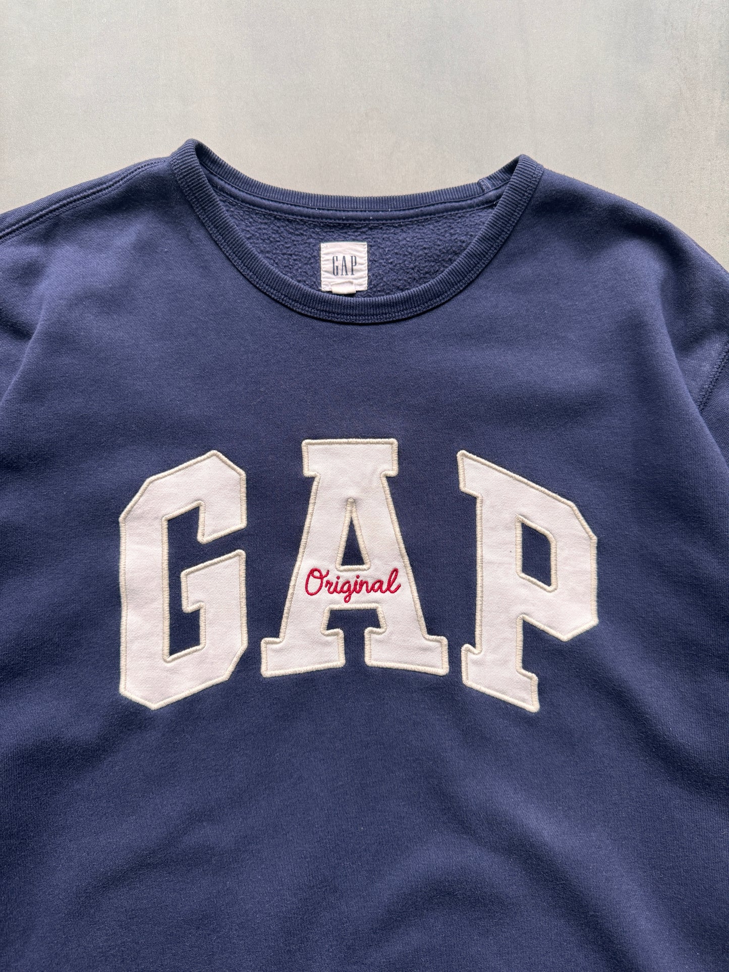 VINTAGE GAP NAVY LONGSLEEVE - L