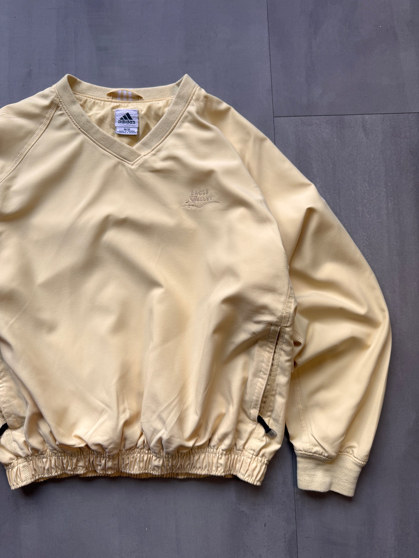 VINTAGE ADIDAS YELLOW WINDBREAKER - M