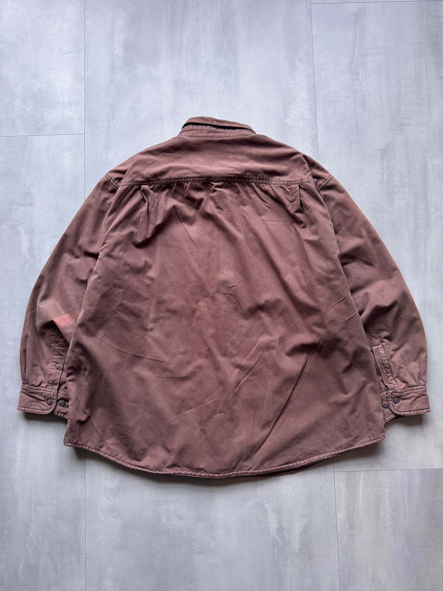 VINTAGE BROWN LINED WORKWEAR JACKET - XXL
