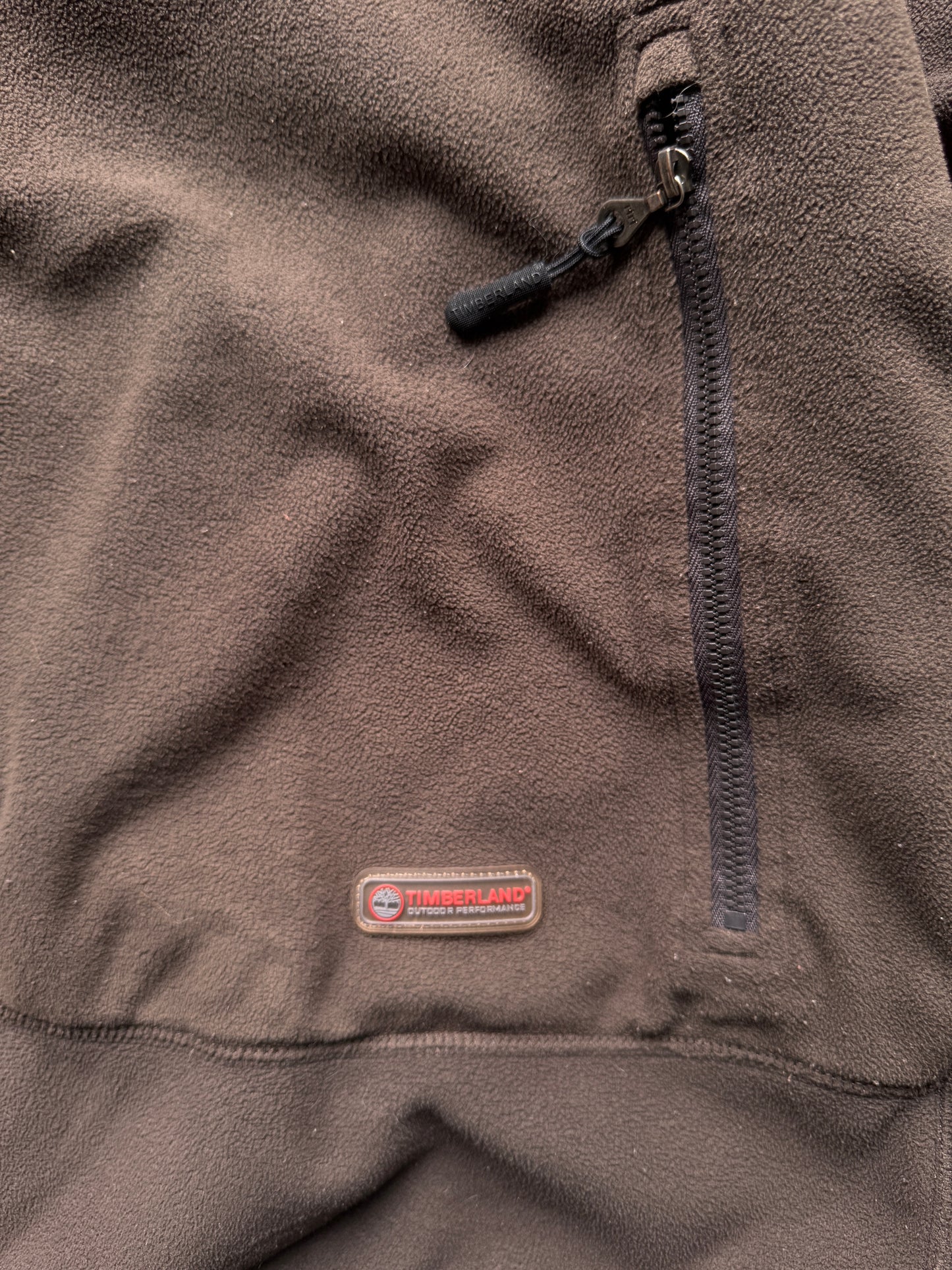 TIMBERLAND BROWN FLEECE - LARGE