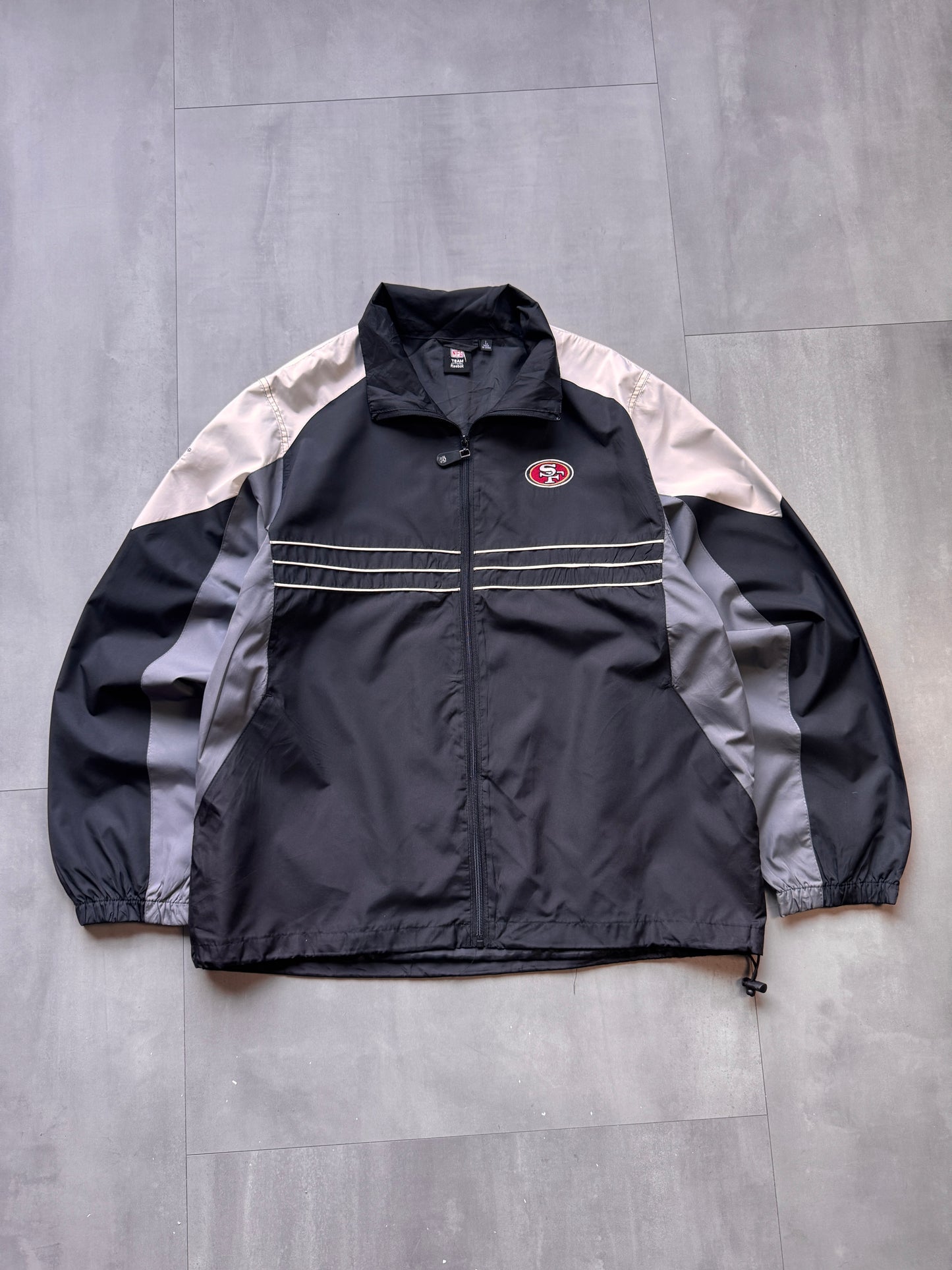 VINTAGE NFL SAN FRANCISCO 49ERS TRACK JACKET - L