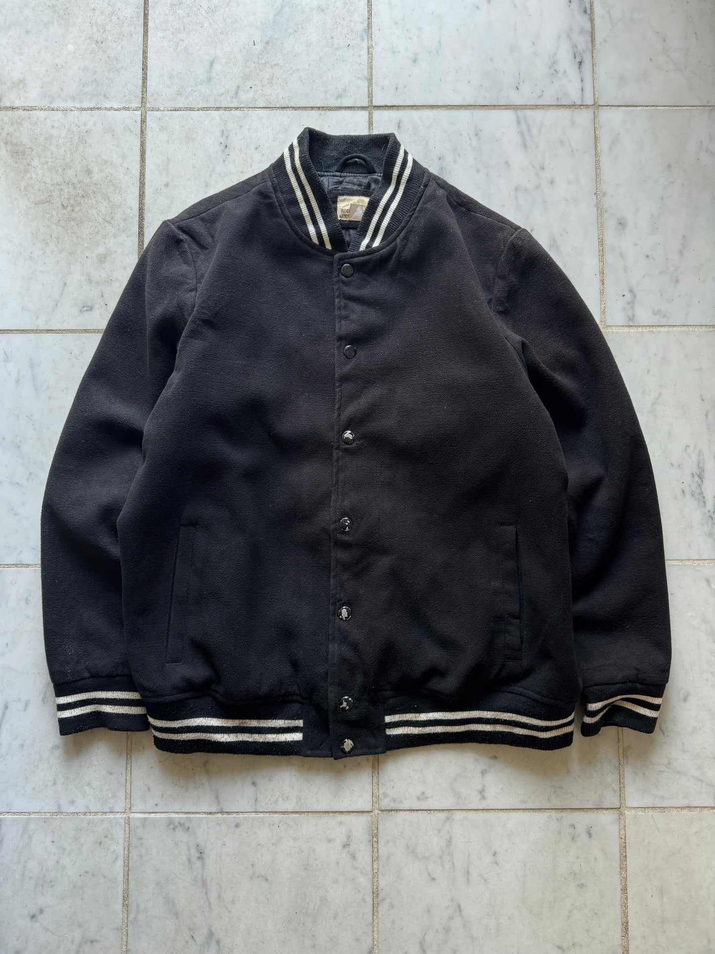 BASEBALL BLACK VARSITY JACKET - XLARGE