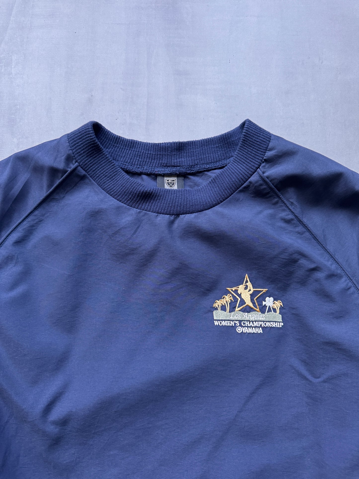 VINTAGE NIKE GOLF YAMAHA WOMEN'S CHAMPIONSHIP NAVY WINDBREAKER - L