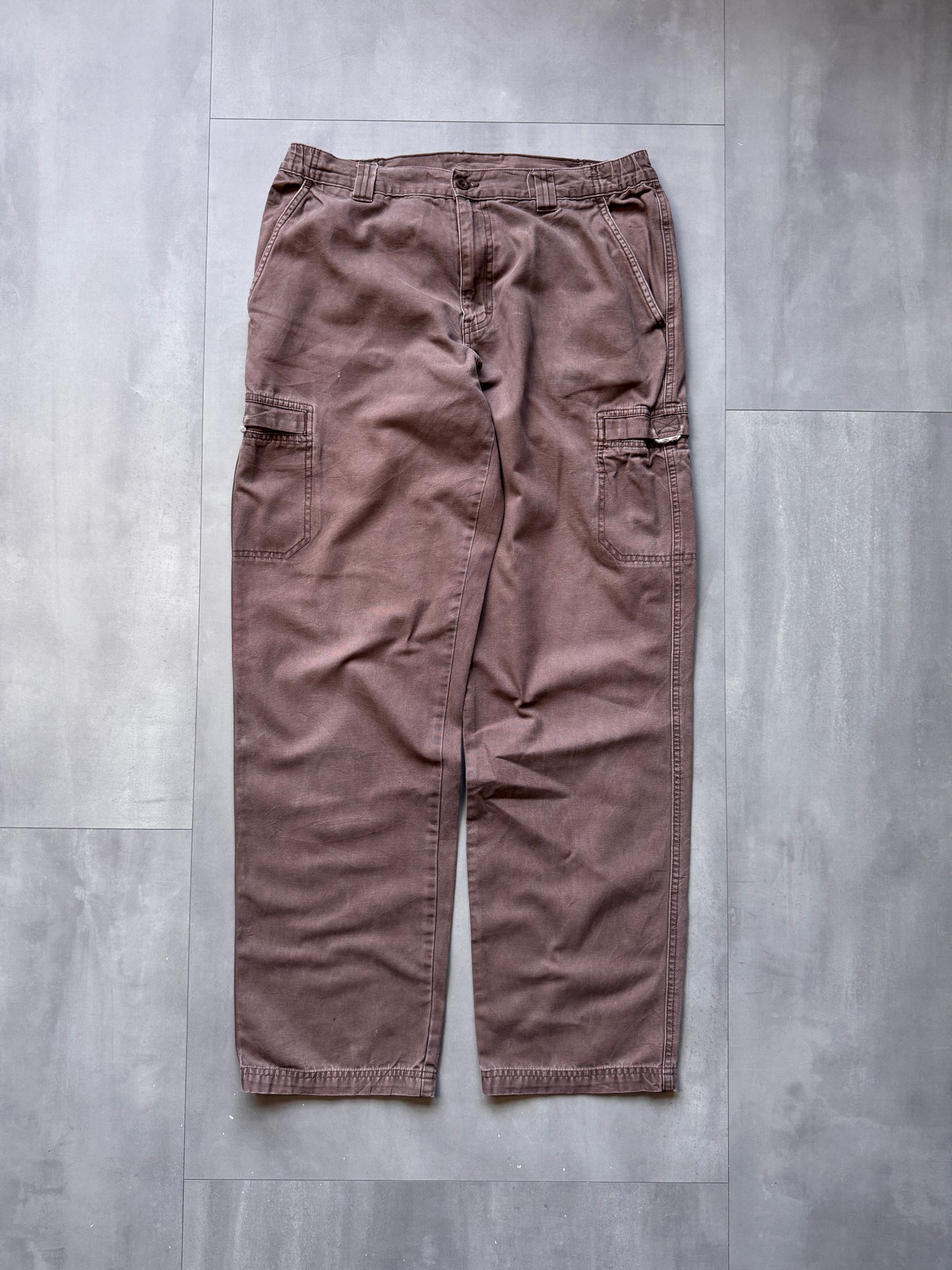 VINTAGE L.L. BEAN BROWN CARGO PANTS - 34