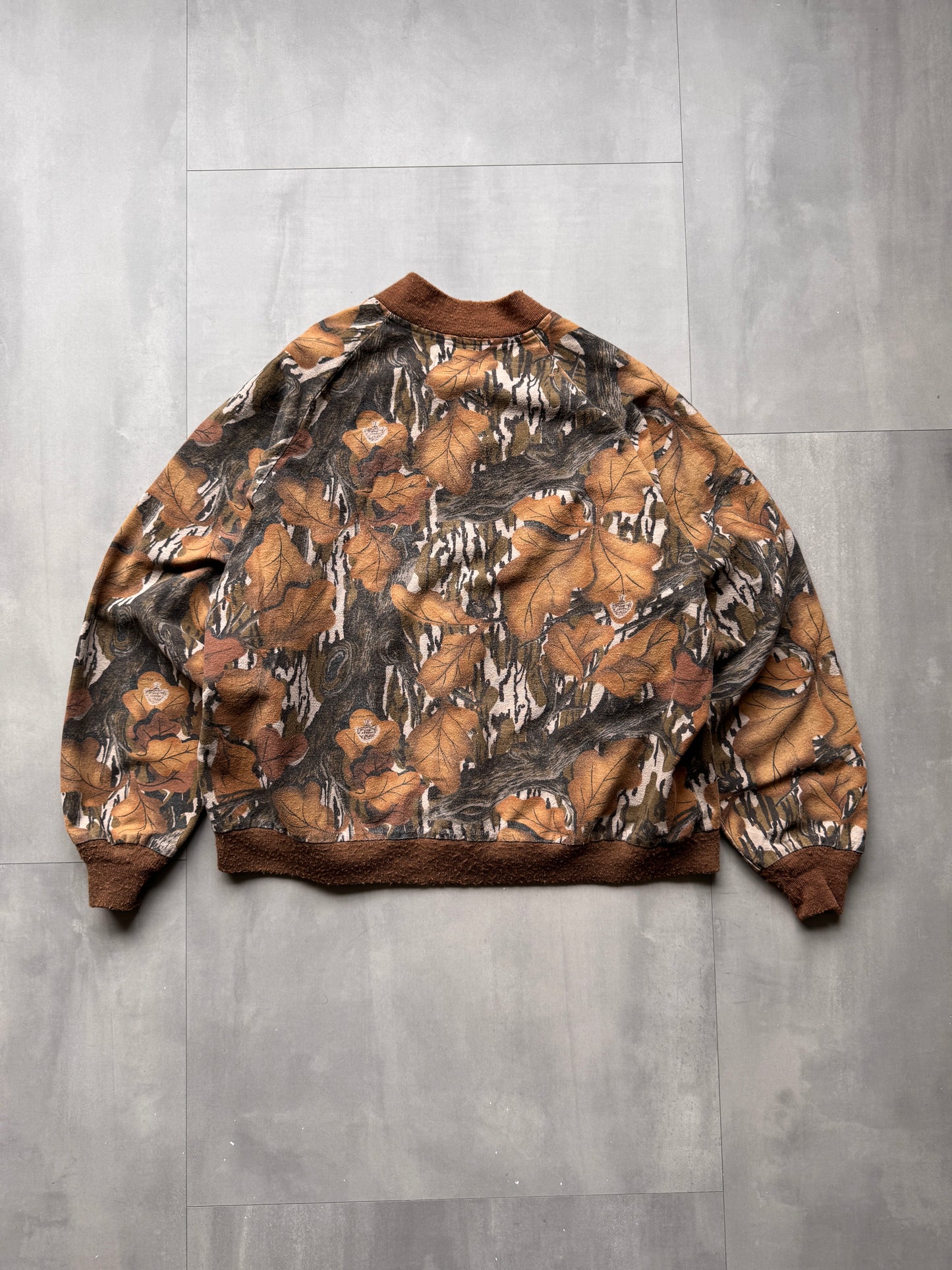 VINTAGE MOSSY OAK REALTREE BOMBER JACKET - XXLARGE
