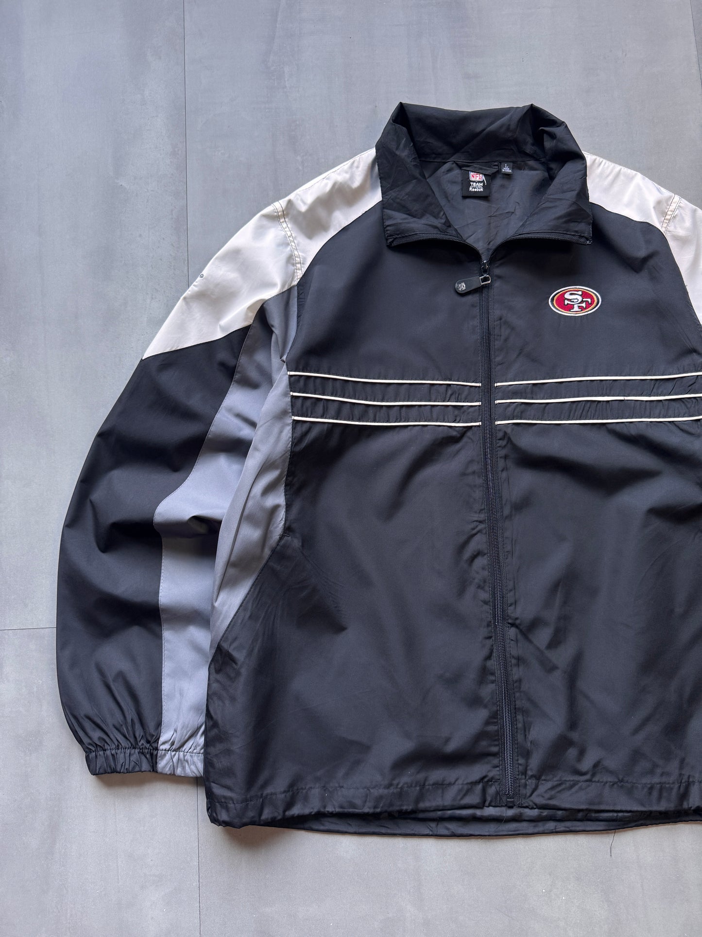 VINTAGE NFL SAN FRANCISCO 49ERS TRACK JACKET - L