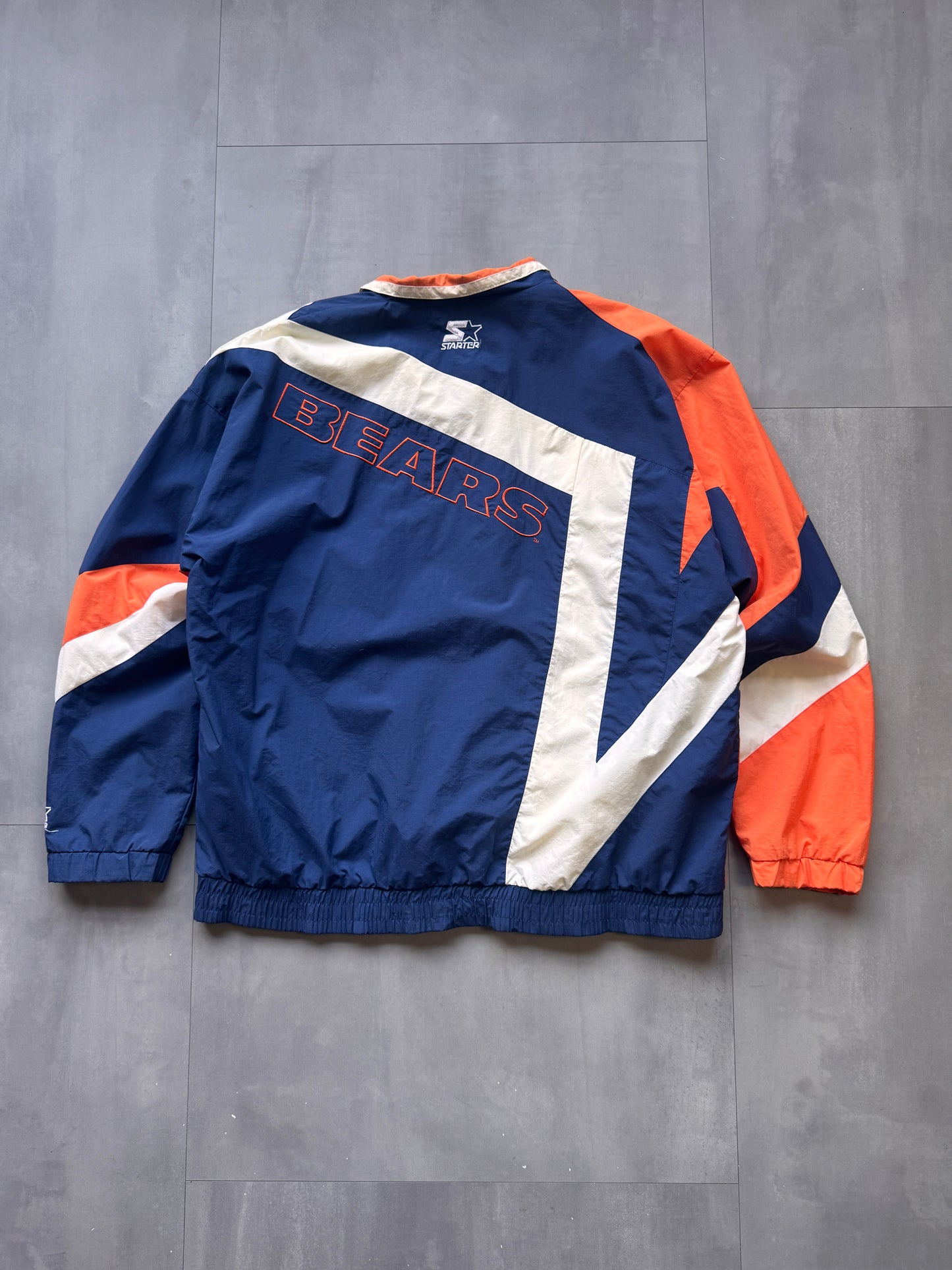 VINTAGE NFL STARTER CHICAGO BEARS TRACK JACKET - XL