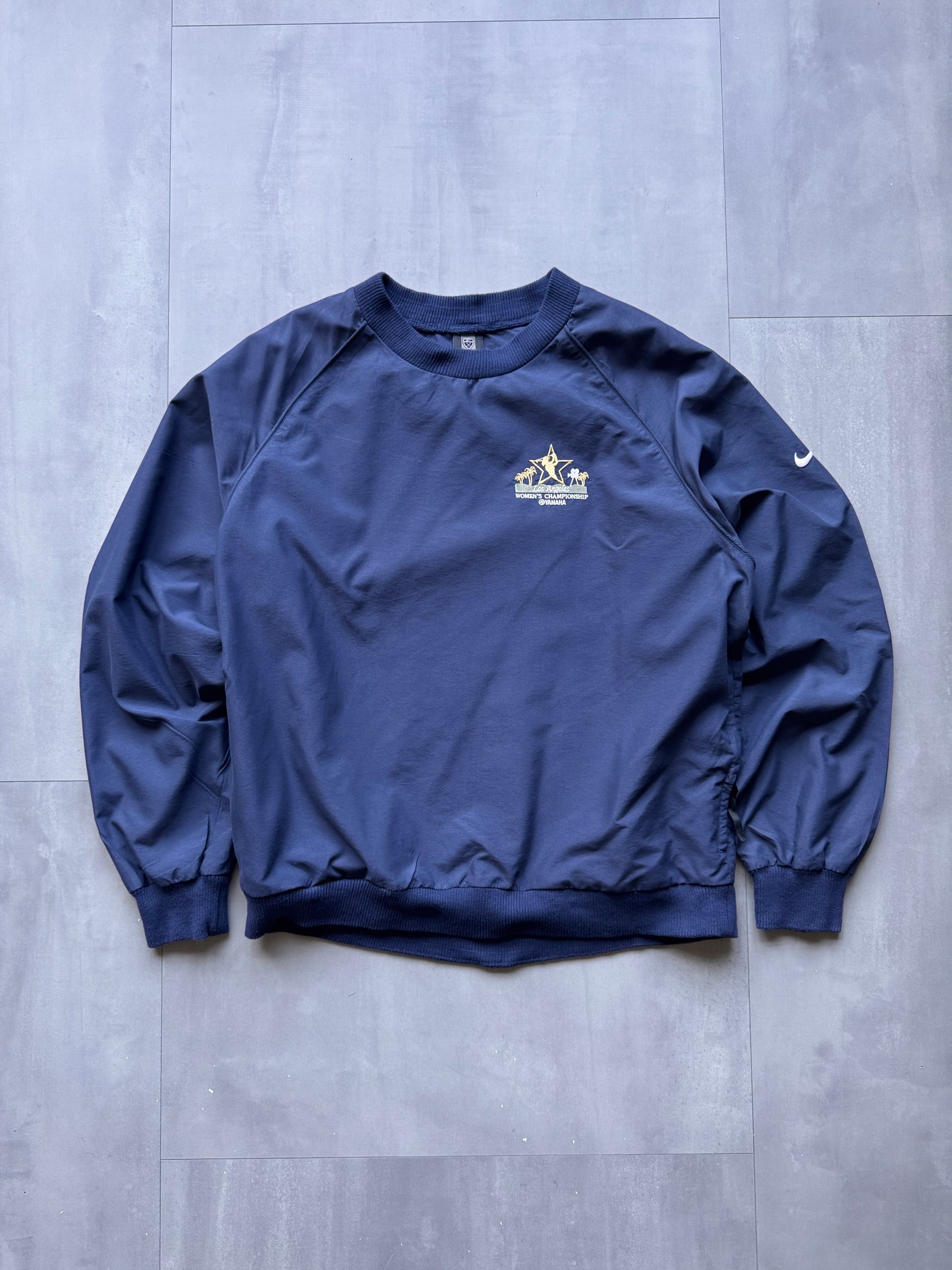 VINTAGE NIKE GOLF YAMAHA WOMEN'S CHAMPIONSHIP NAVY WINDBREAKER - L