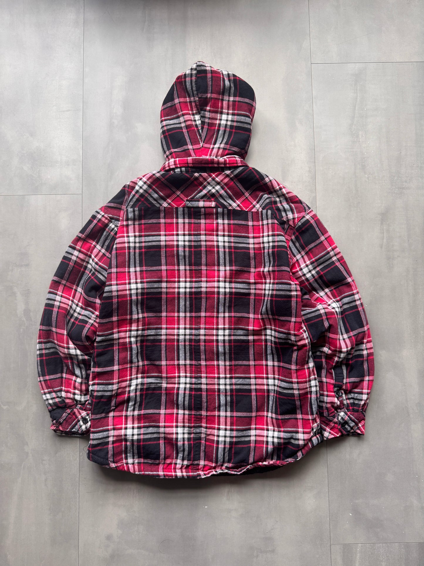 VINTAGE DICKIES SHERPA LINED FLANNEL JACKET - L