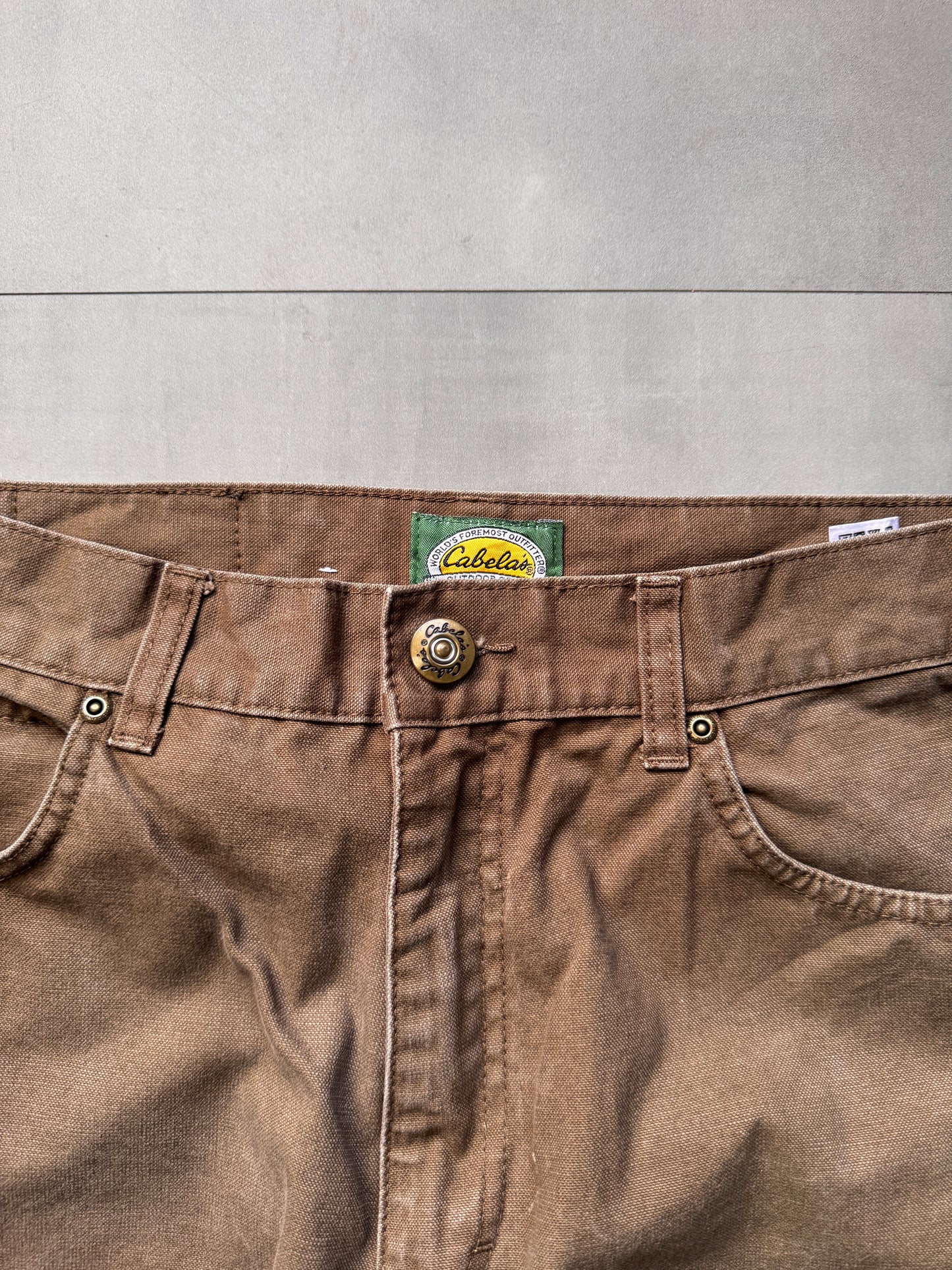 VINTAGE CABELA'S BROWN HIKE PANTS - 30