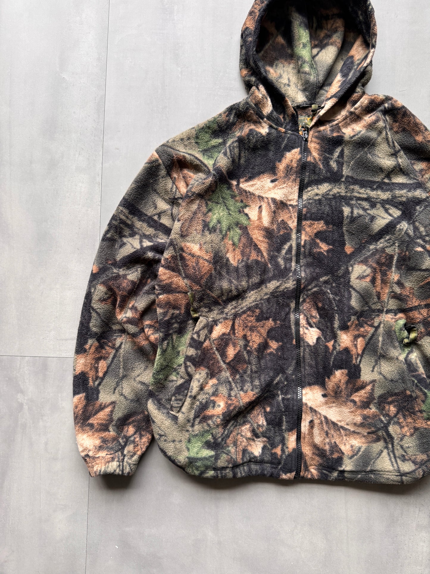 REALTREE TRAIL CREST FLEECE ZIP UP HOODIE - MEDIUM