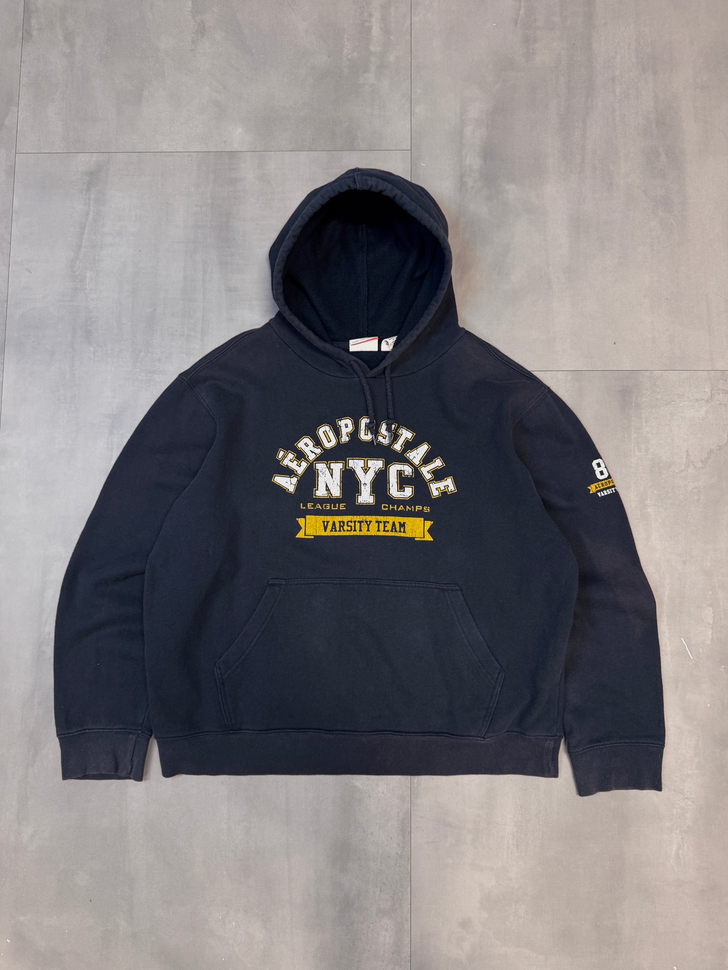 NYC AEROPOSTALE NAVY HOODIE - MEDIUM