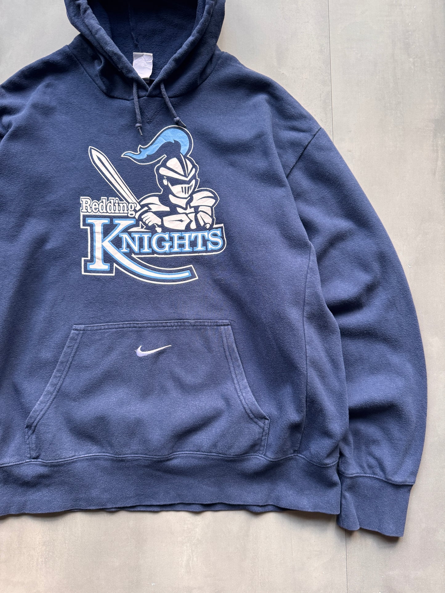 VINTAGE NIKE REDDING KNIGHTS BLUE HOODIE - XL