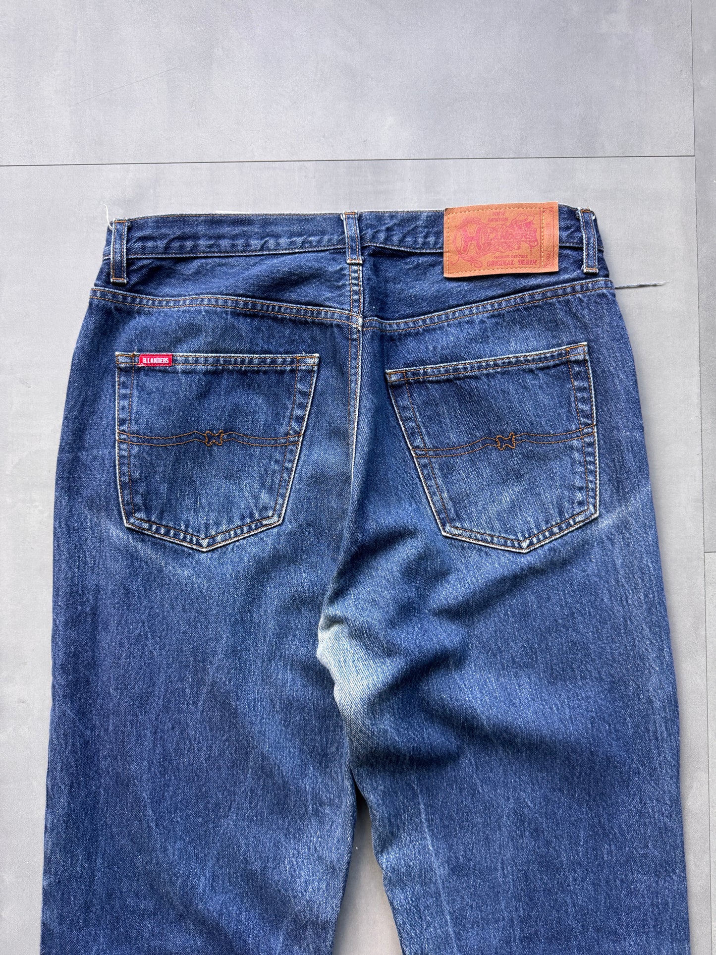 VINTAGE HLANDERS LIGHT WASH DENIM PANTS - 36