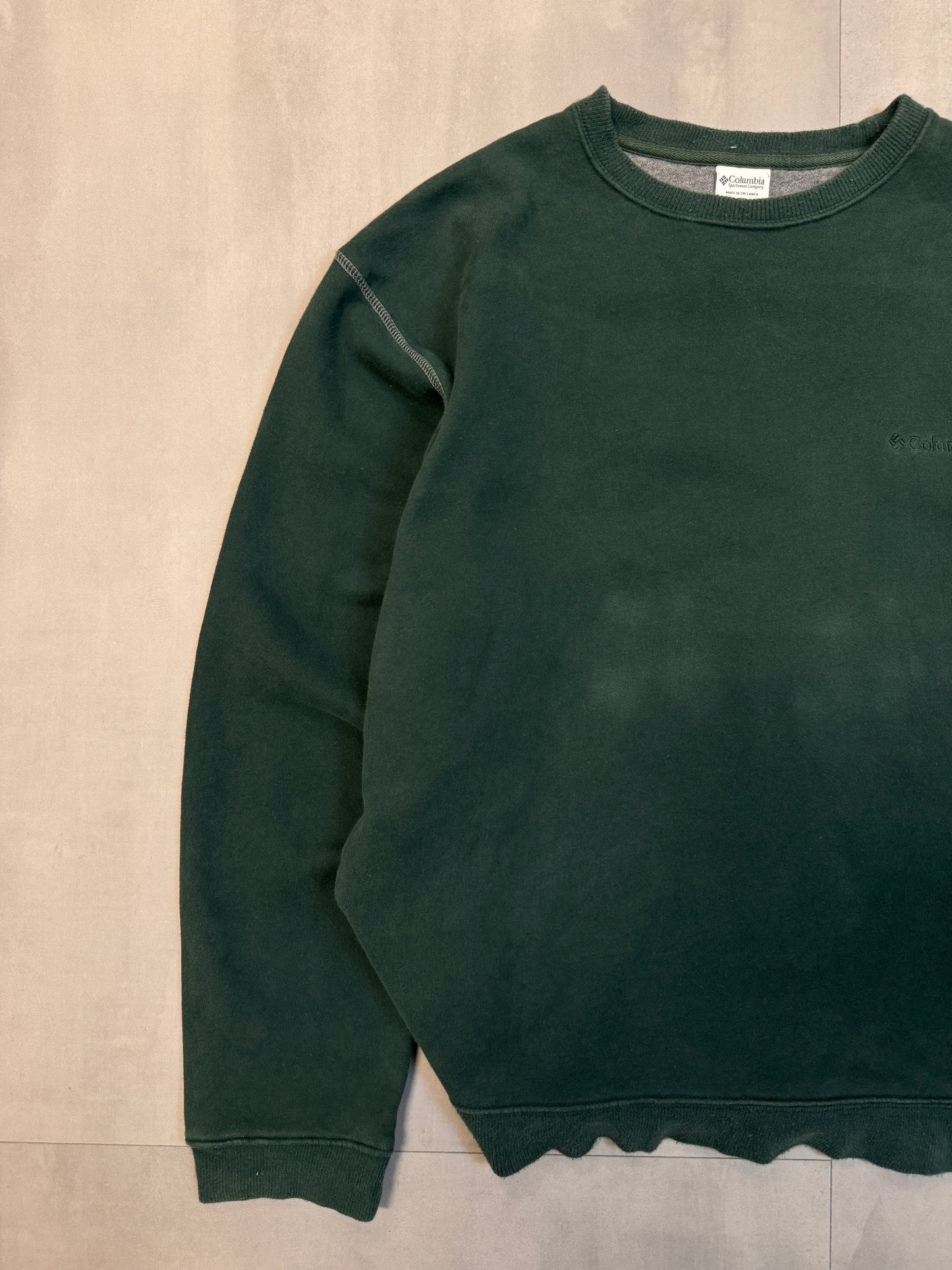 COLUMBIA GREEN SWEATER - LARGE/XLARGE