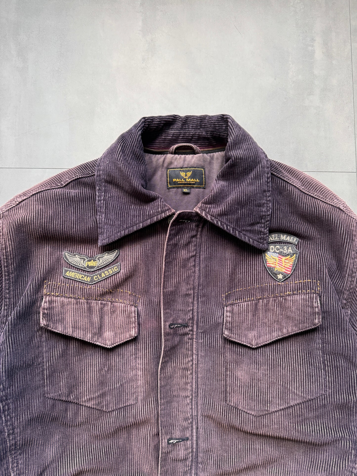 VINTAGE PALL MALL BROWN CORDUROY JACKET - XLARGE