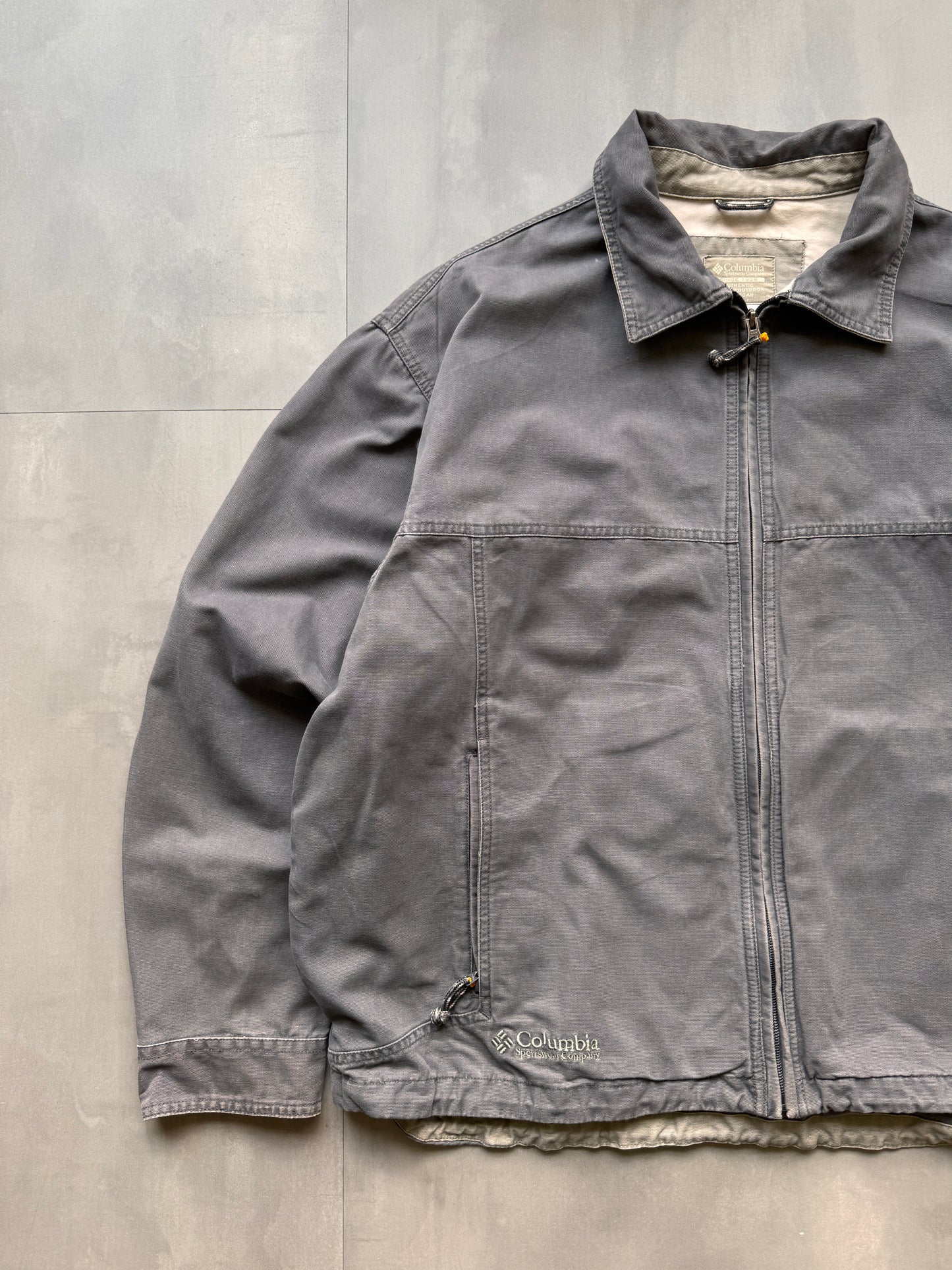 VINTAGE COLUMBIA GREY JACKET - XL