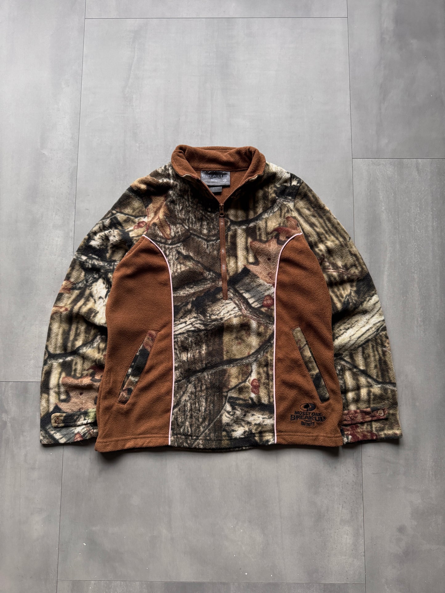 REALTREE MOSSY OAK 1/4 ZIP FLEECE - XSMALL