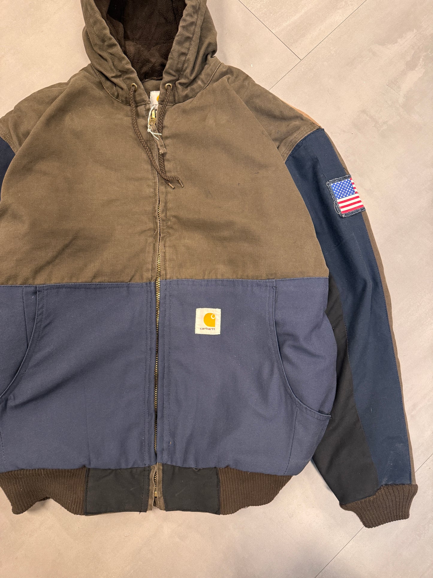 REWORKED CARHARTT ACTIVE JACKET - LARGE