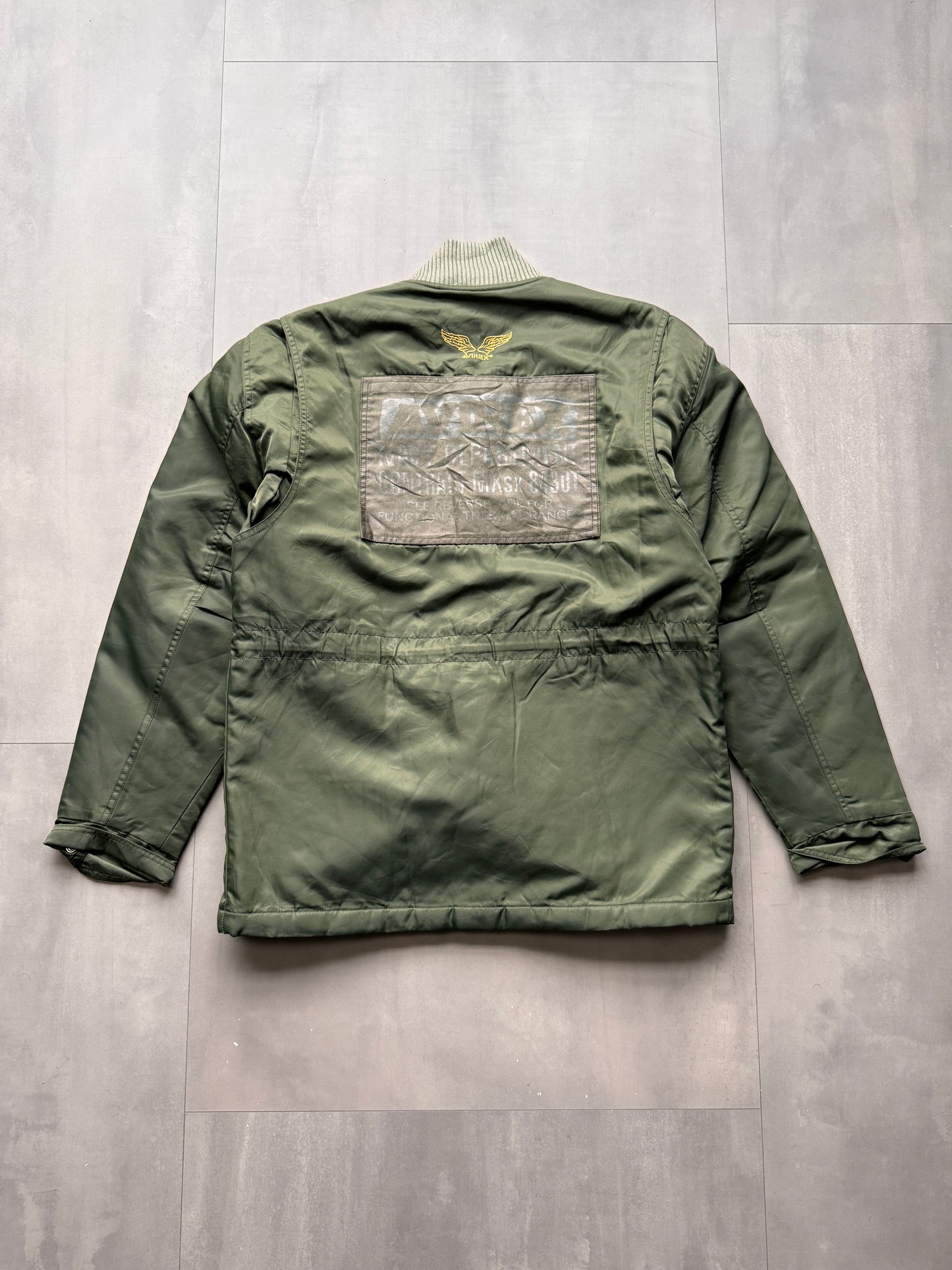 VINTAGE AVIREX LTD. GREEN DOWN JACKET - MEDIUM