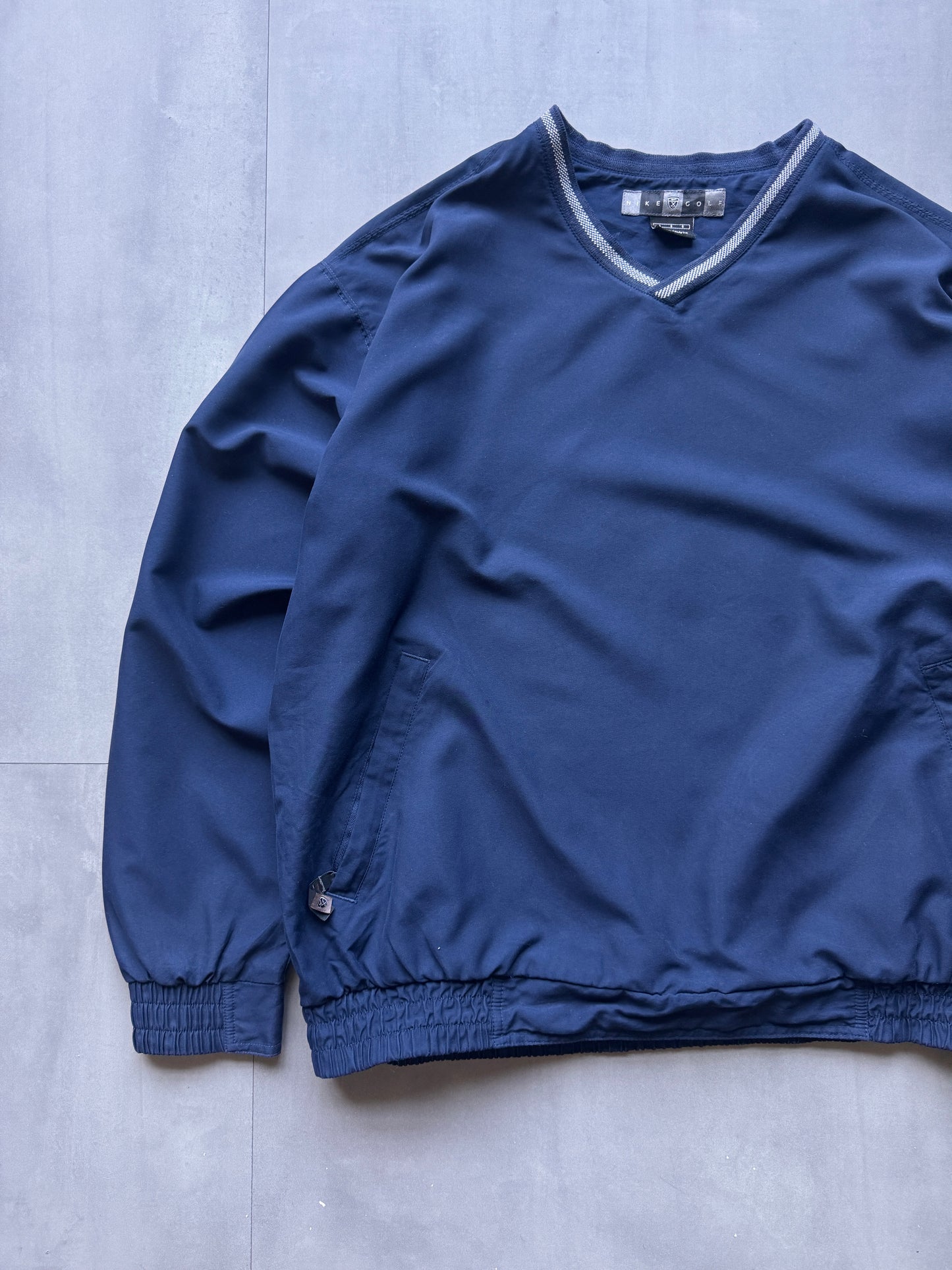 VINTAGE NIKE GOLF NAVY WINDBREAKER - L