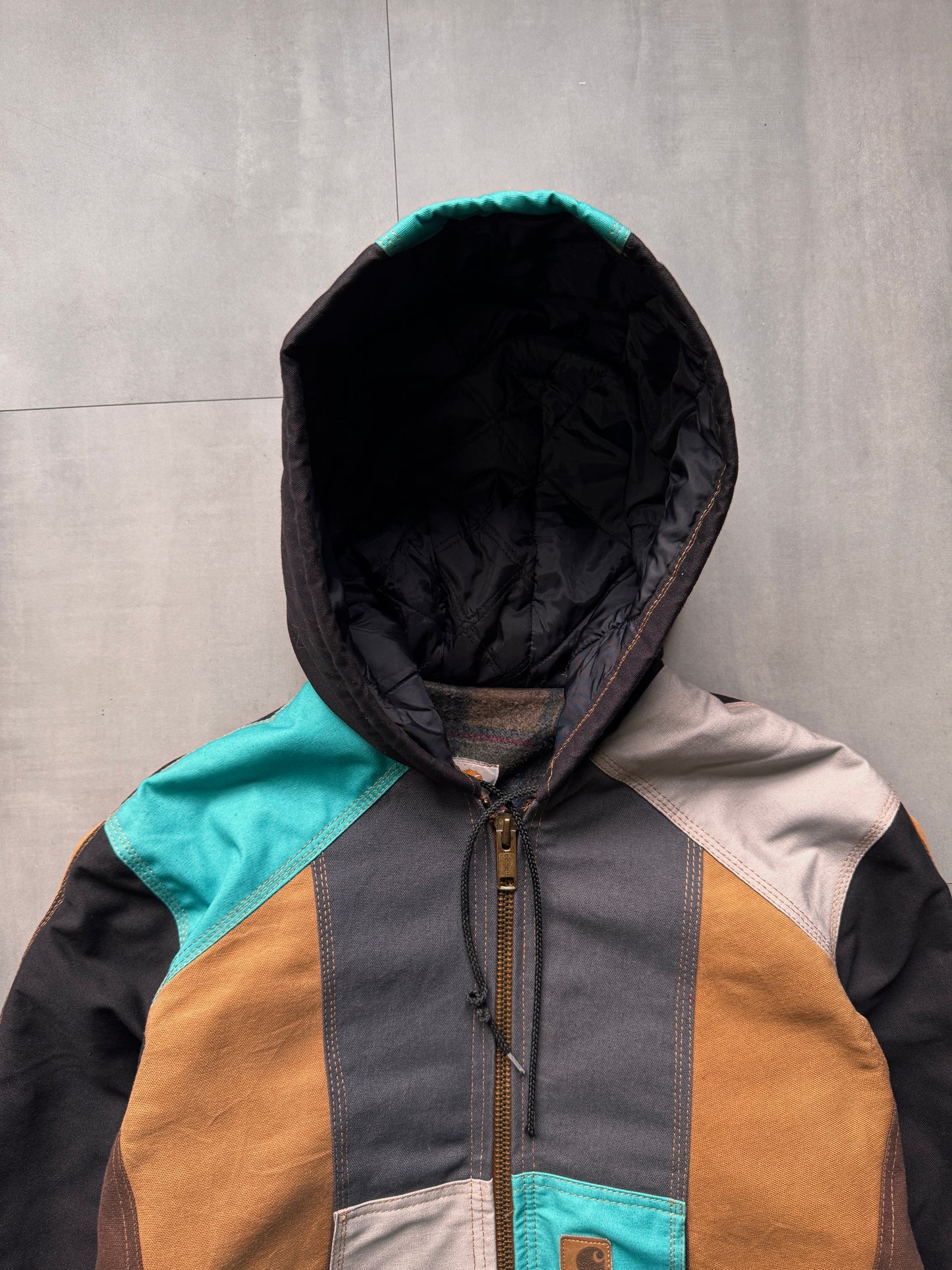 CARHARTT REWORKED COLORBLOCK ACTIVE JACKET - MEDIUM