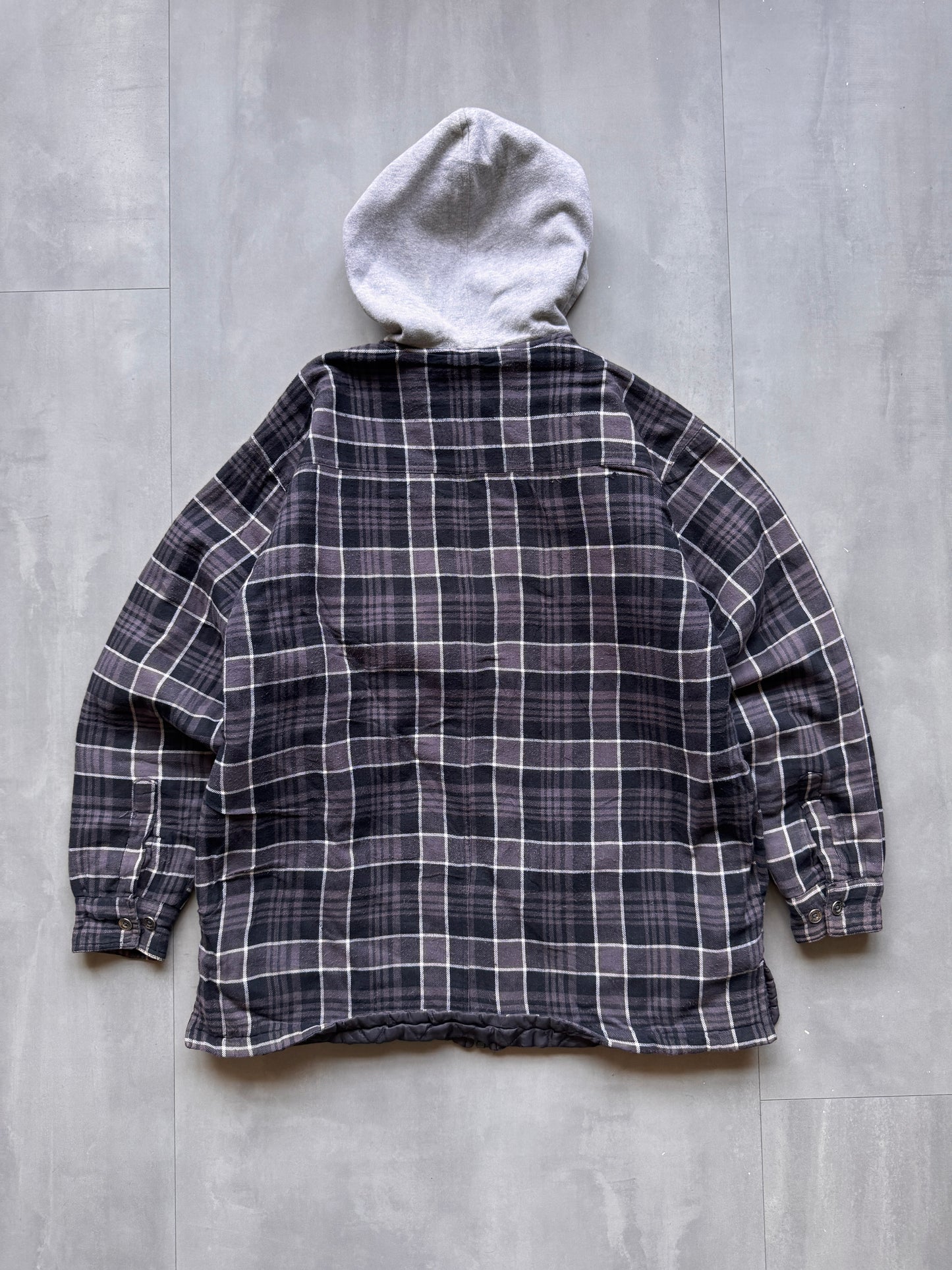 VINTAGE DICKIES BLACK FLANNEL JACKET - M