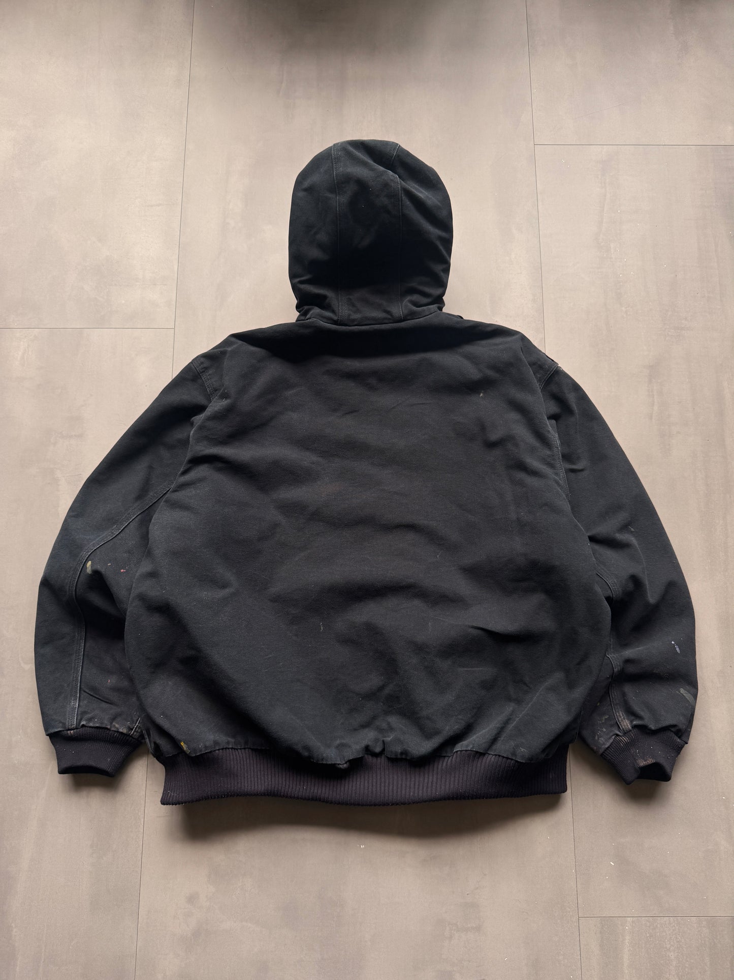 VINTAGE CARHARTT BLACK ACTIVE JACKET - XL