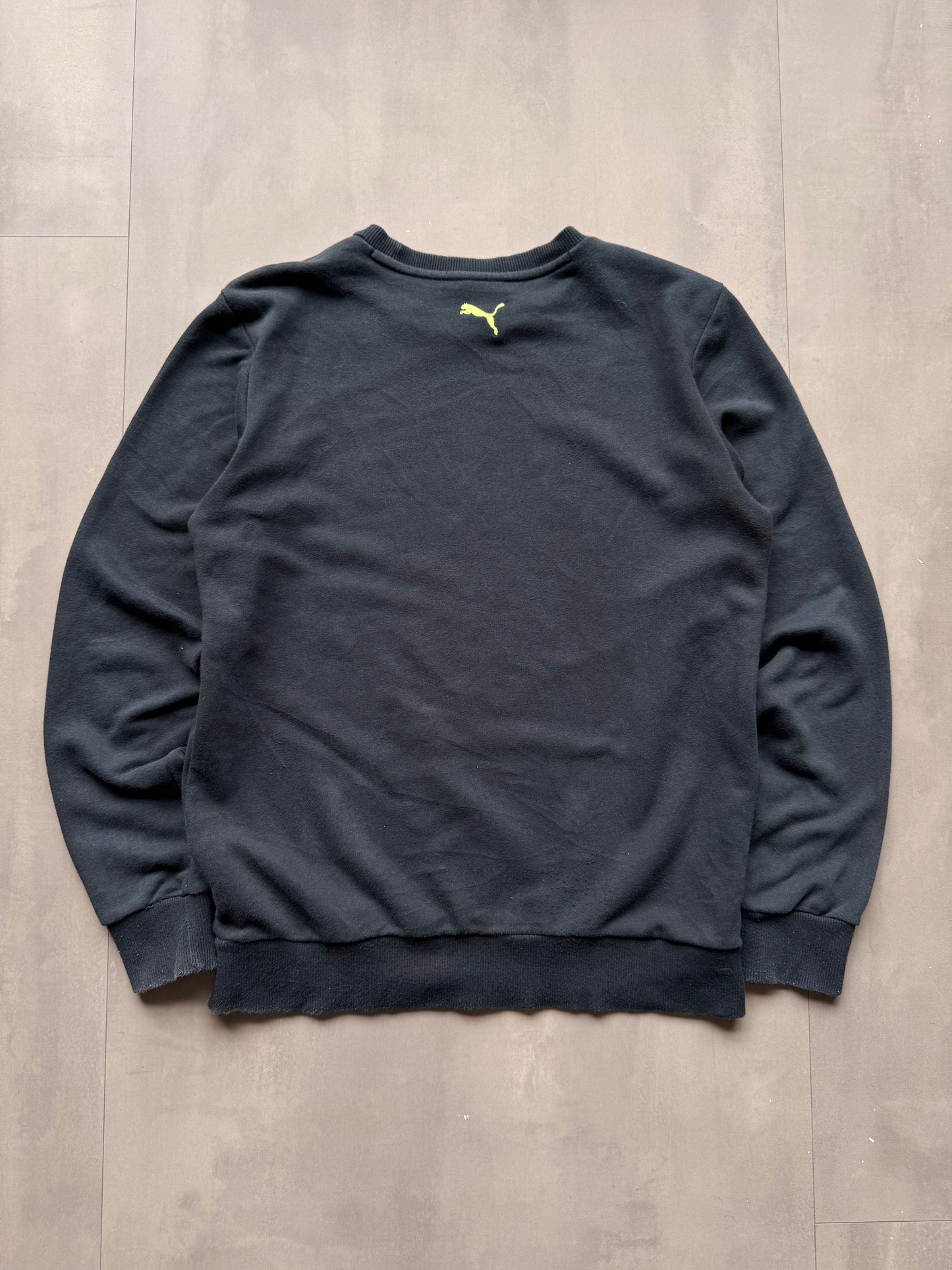 VINTAGE PUMA BLACK SWEATER - S