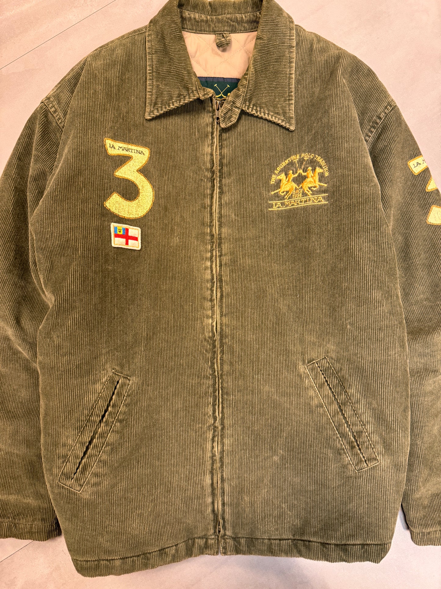 LA MARTINA GREEN CORDUROY JACKET - LARGE