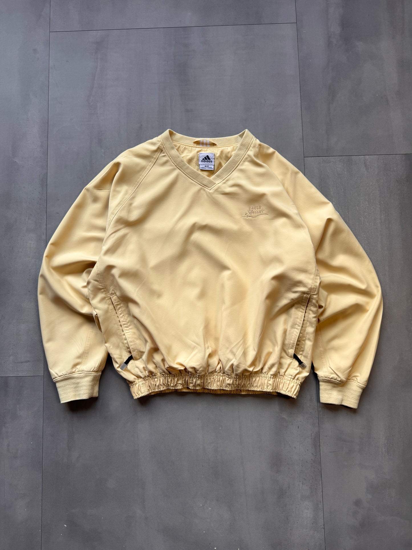 VINTAGE ADIDAS YELLOW WINDBREAKER - M