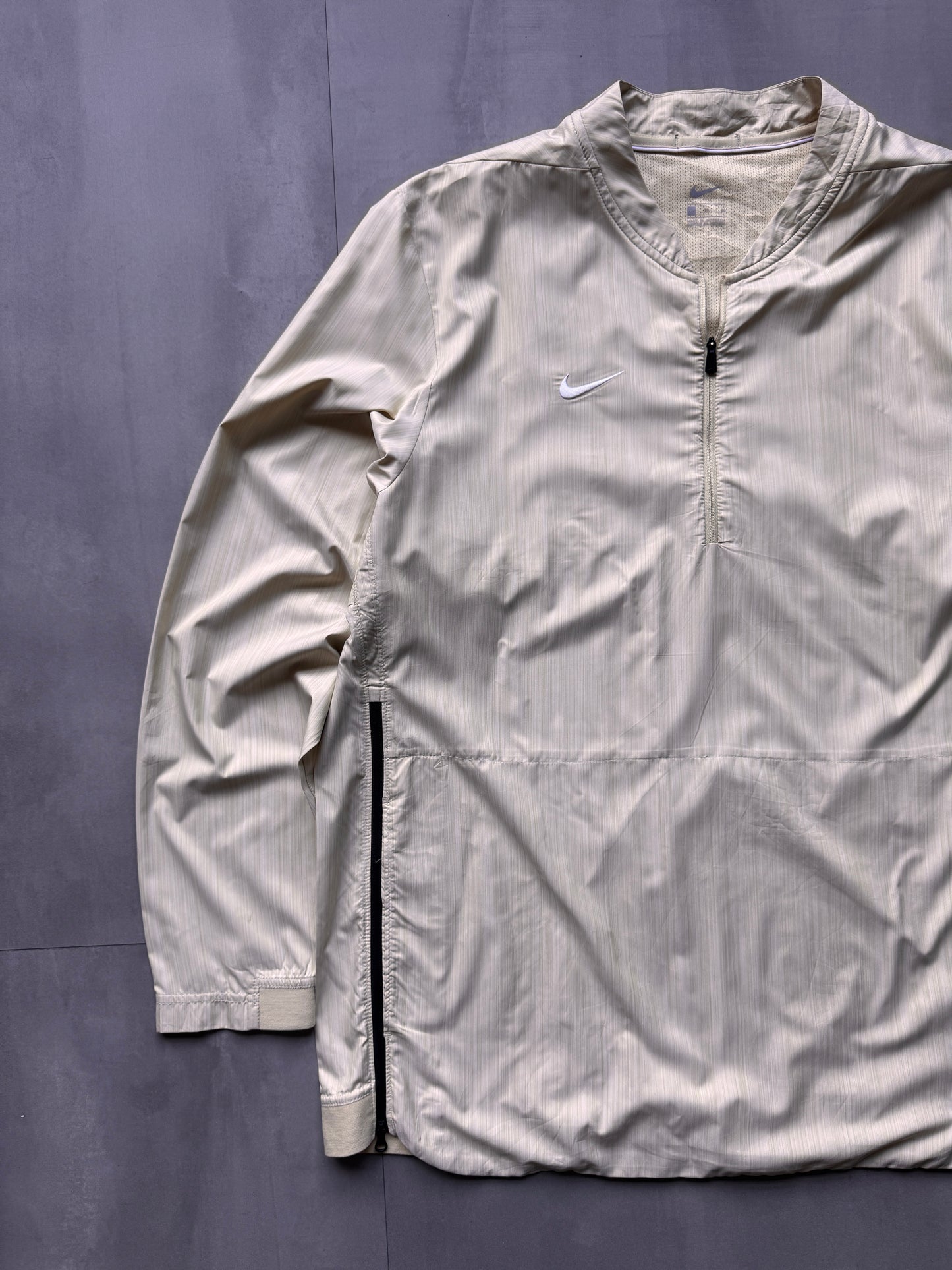 VINTAGE NIKE YELLOW WINDBREAKER SHIRT - XL