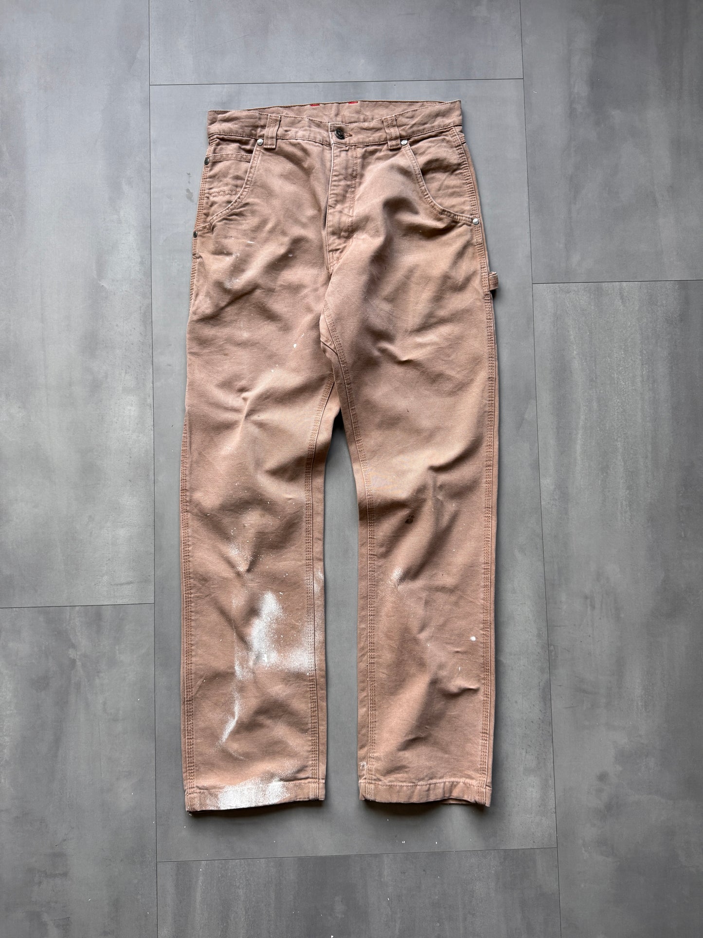 VINTAGE CRAFTSMAN LIGHT BROWN CARPENTER PANTS - 32