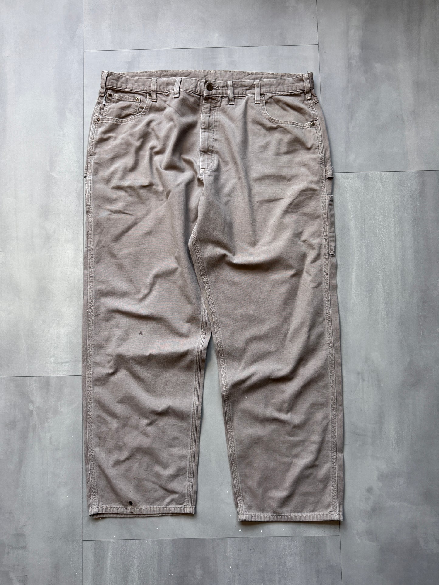 VINTAGE CARHARTT LIGHT BROWN CARPENTER PANTS - 34