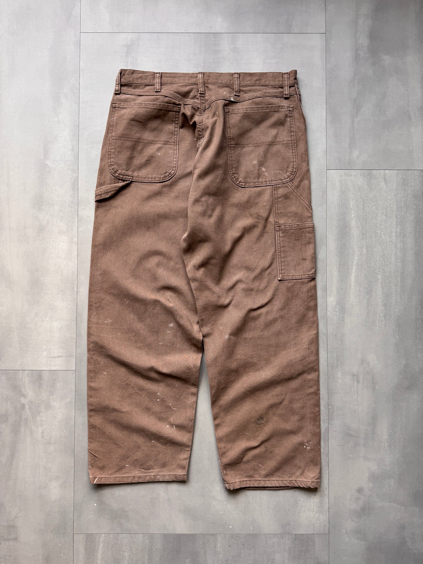 VINTAGE RUSTLER BROWN CARPENTER PANTS - 30