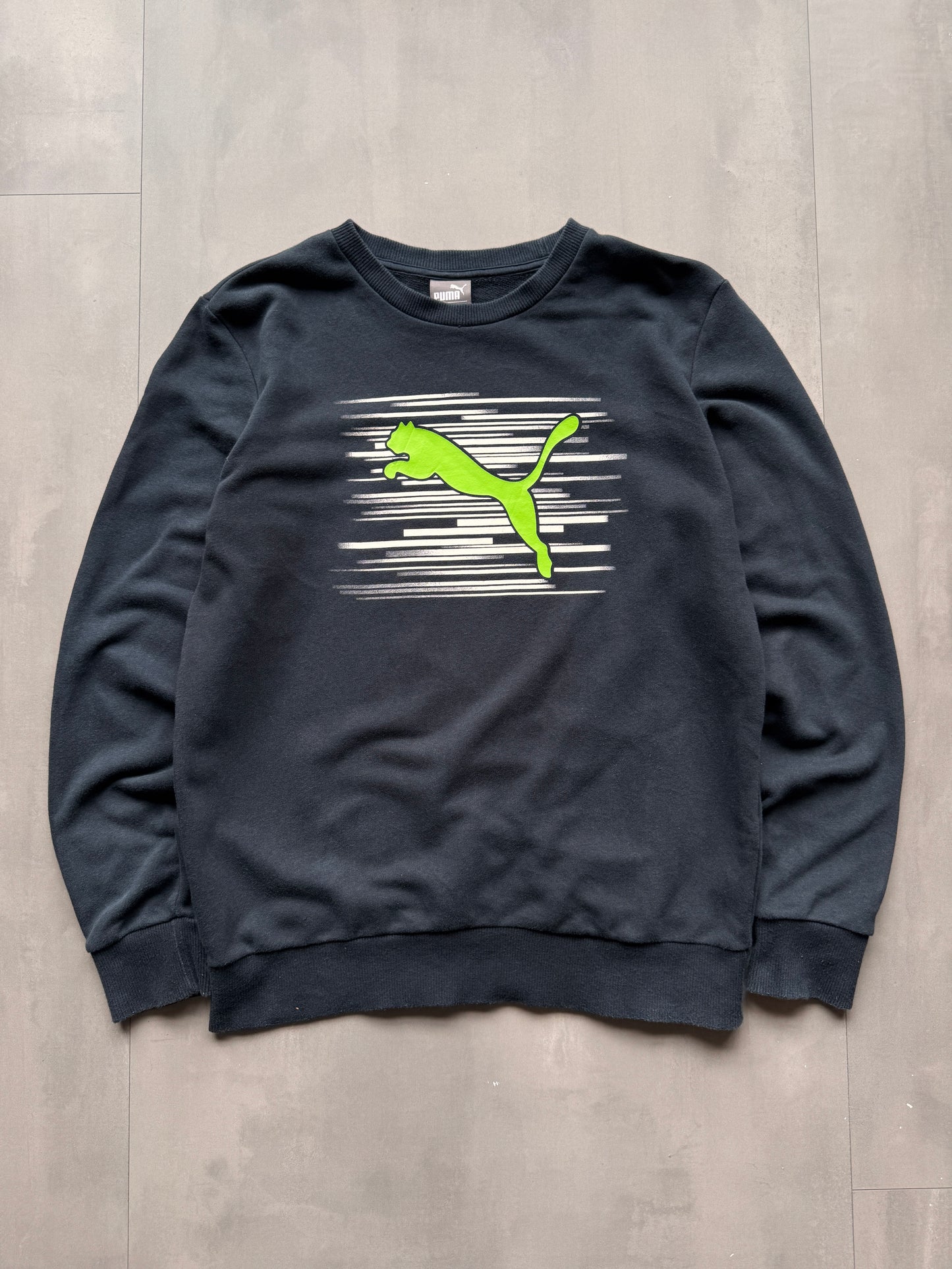VINTAGE PUMA BLACK SWEATER - S