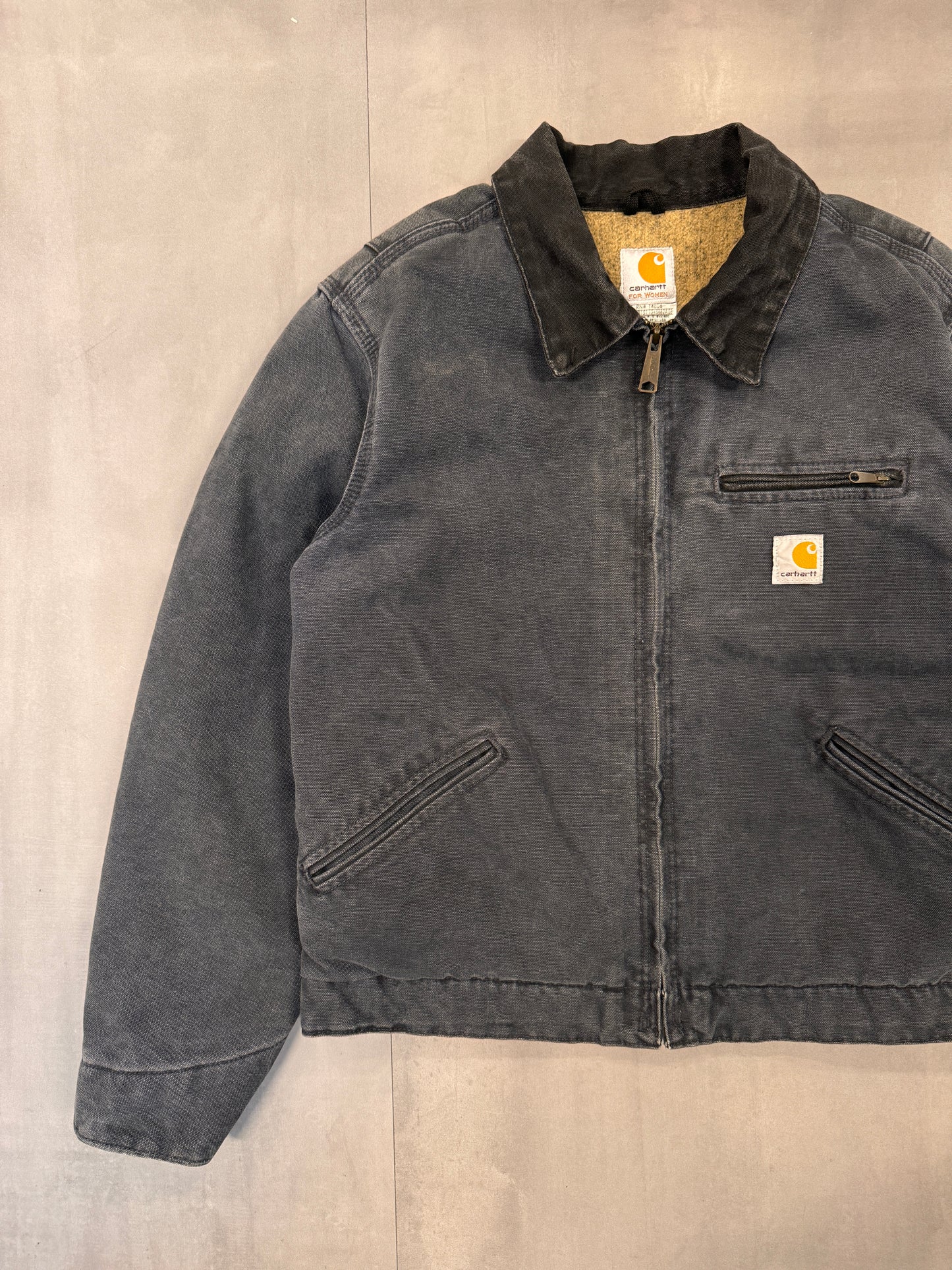 CARHARTT FADED GREY DETROIT JACKET - SMALL
