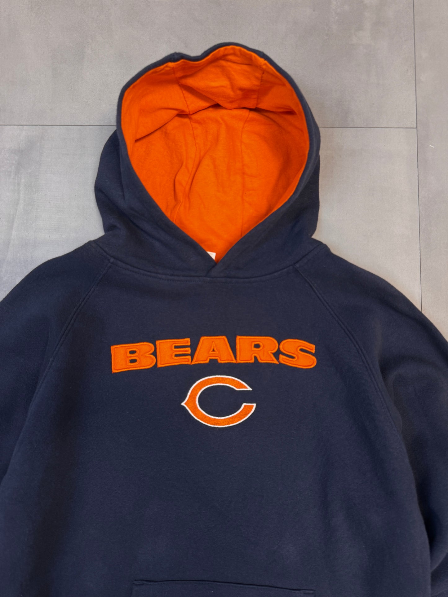 REEBOK NFL CHICAGO BEARS NAVY HOODIE - SMALL