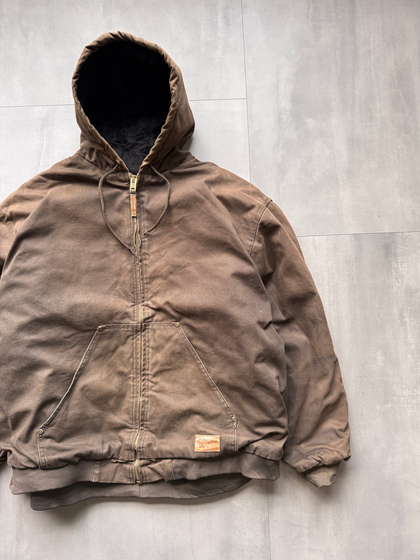 VINTAGE FIELD N' FOREST BROWN/MOSS GREEN ACTIVE JACKET - 3XLARGE