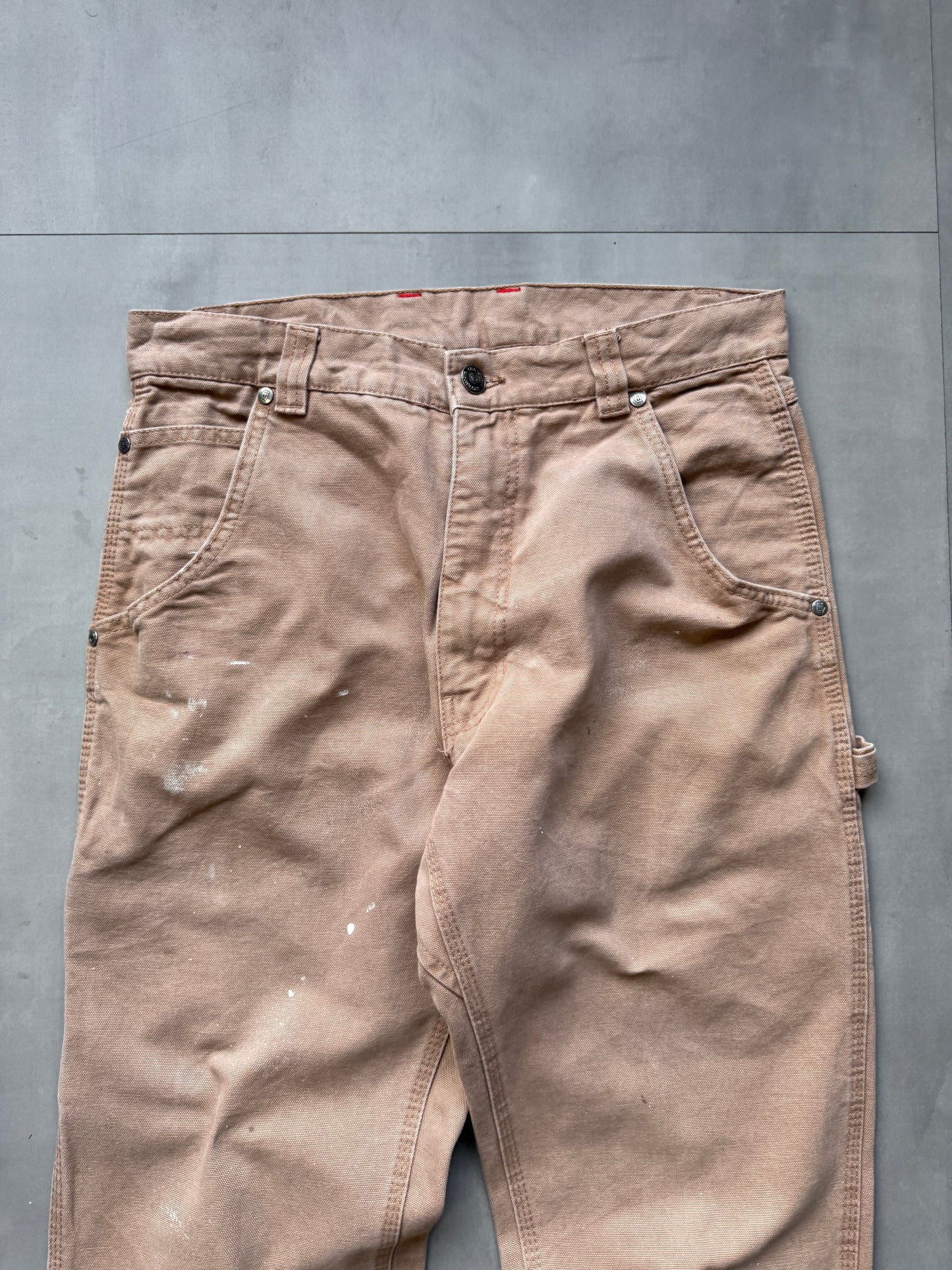 VINTAGE CRAFTSMAN LIGHT BROWN CARPENTER PANTS - 32