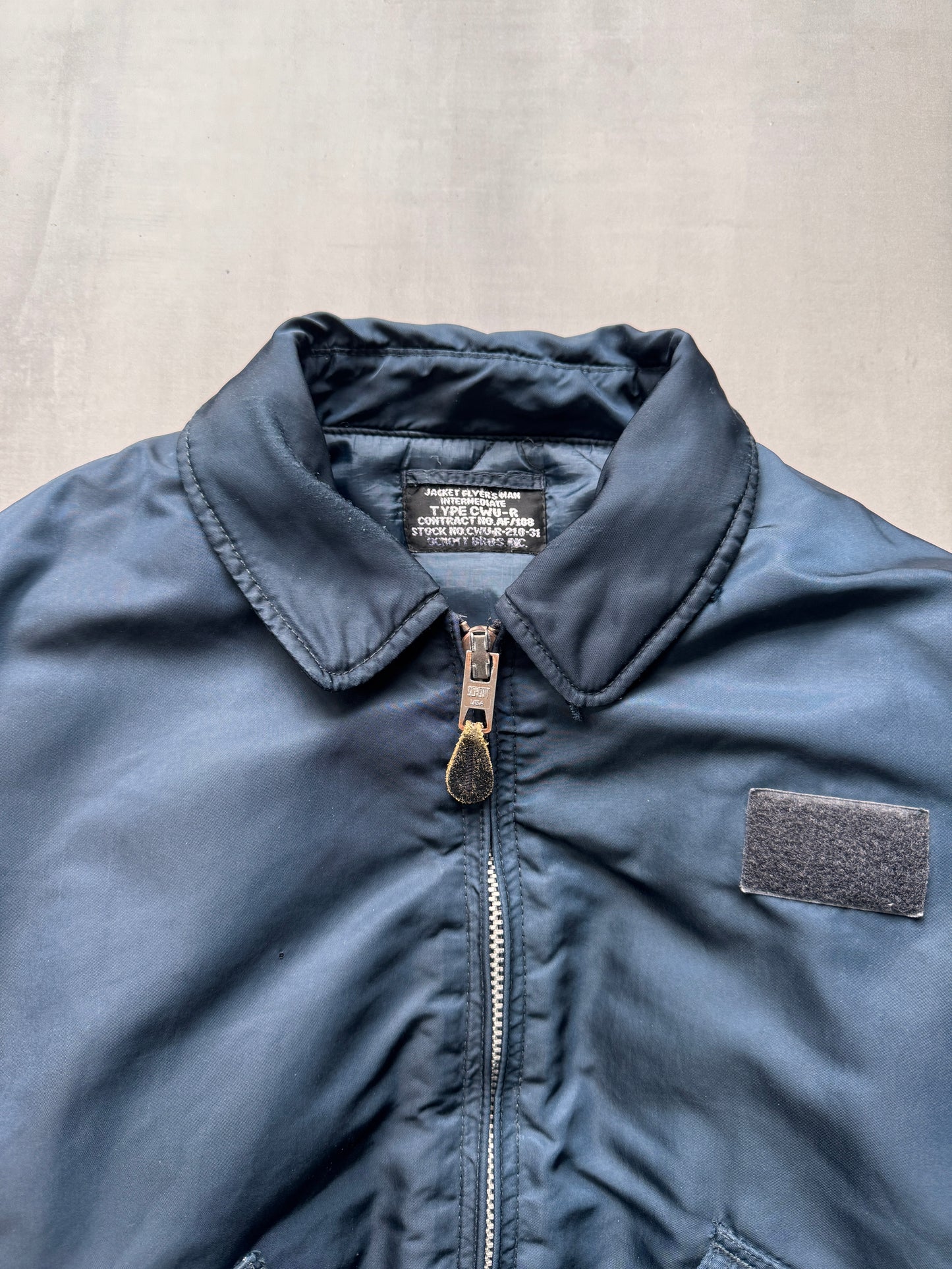 VINTAGE SCHOTT NYC NAVY TYPE CWU-R BOMBER JACKET - XLARGE