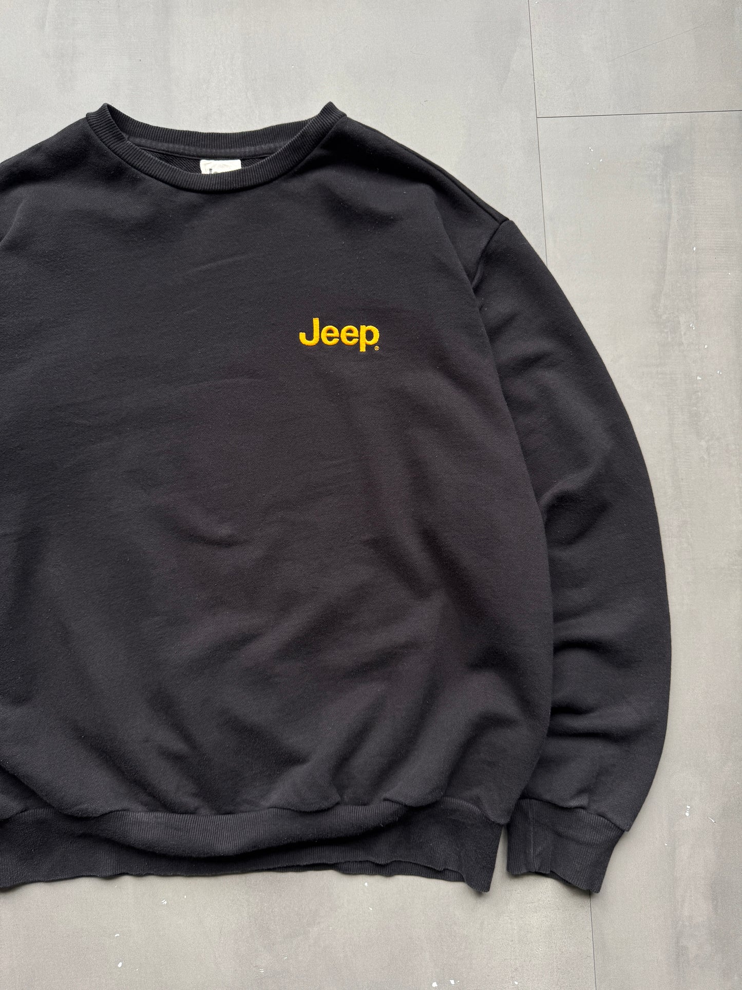 VINTAGE JEEP BLACK SWEATER - M