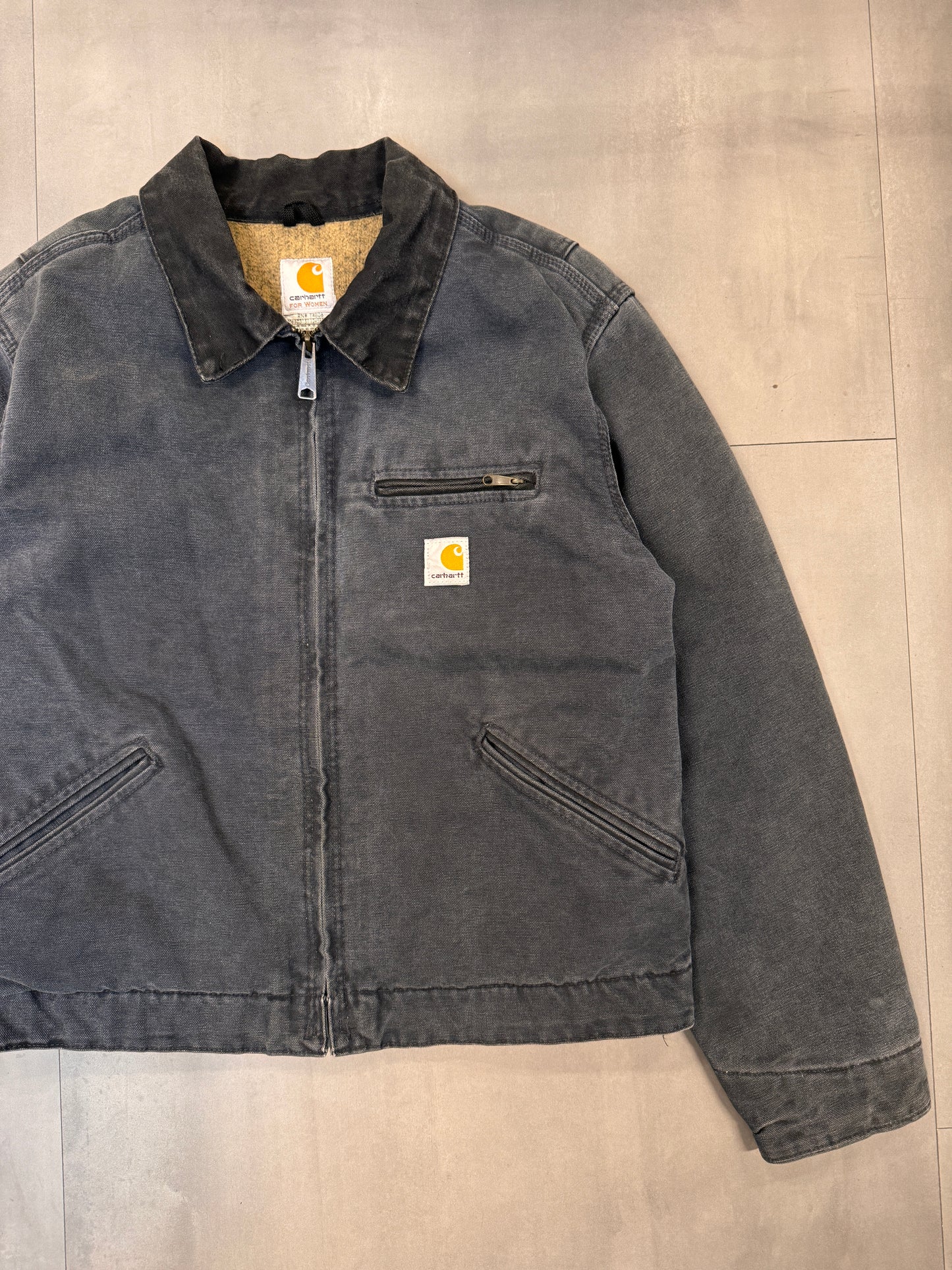 CARHARTT FADED GREY DETROIT JACKET - SMALL
