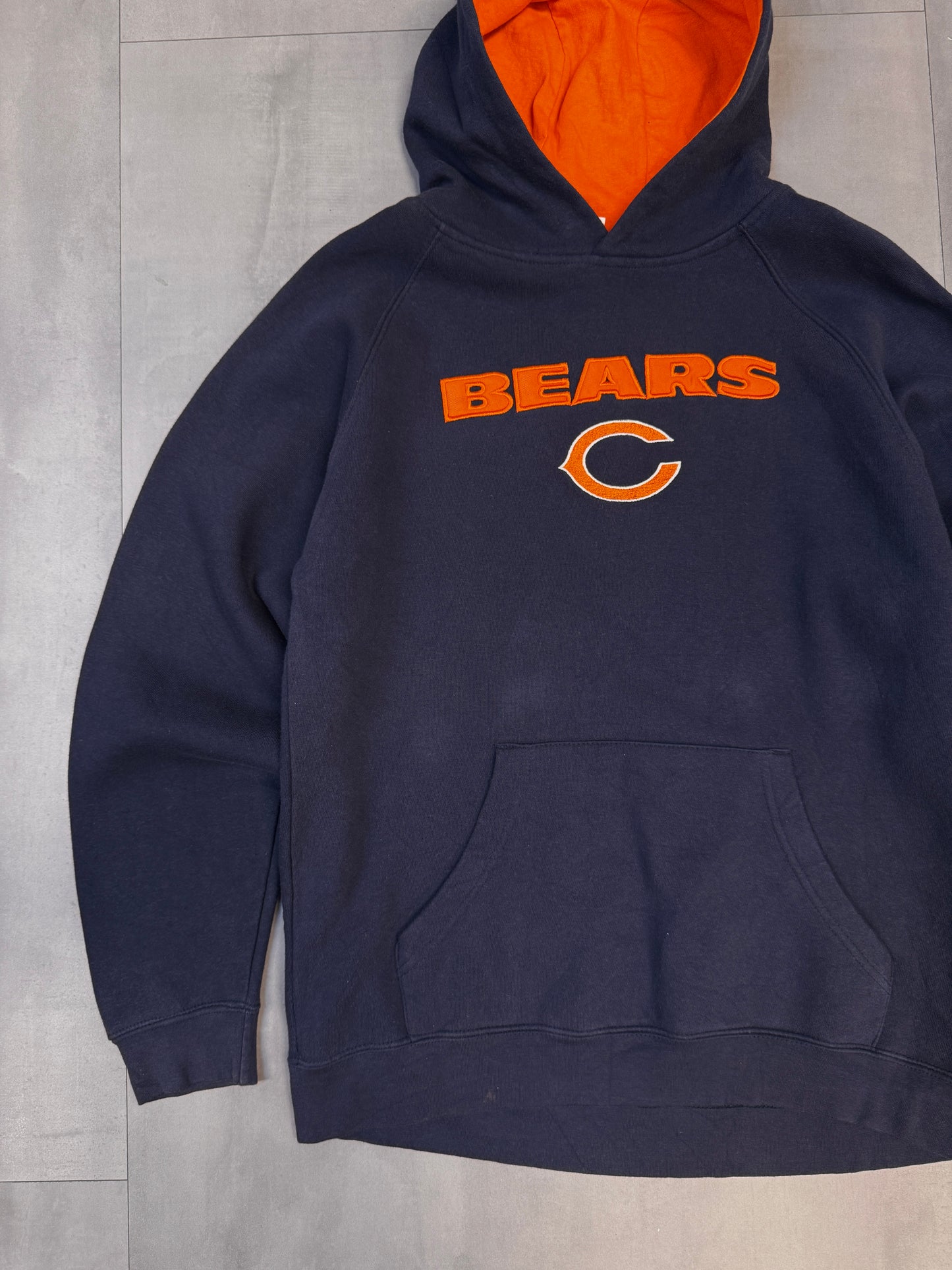 REEBOK NFL CHICAGO BEARS NAVY HOODIE - SMALL